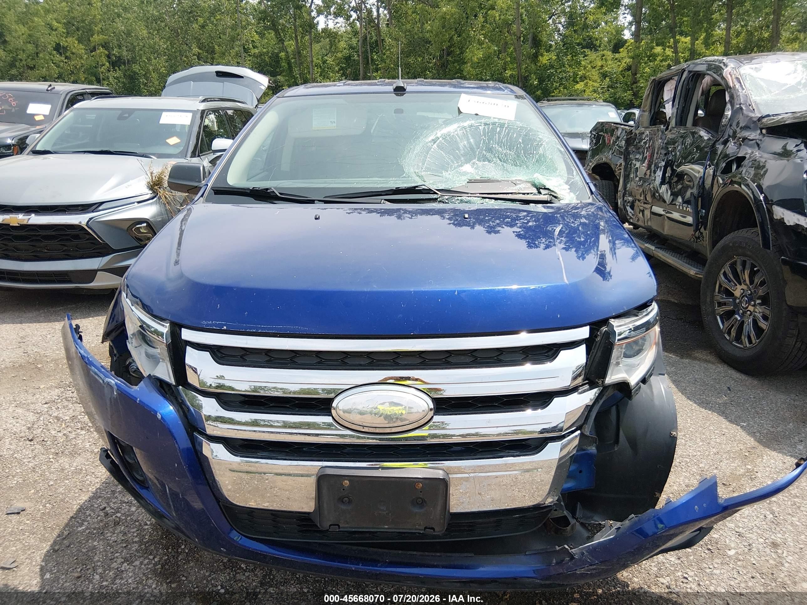 2013 Ford Edge Se Синий vin: 2FMDK4GC3DBB57332
