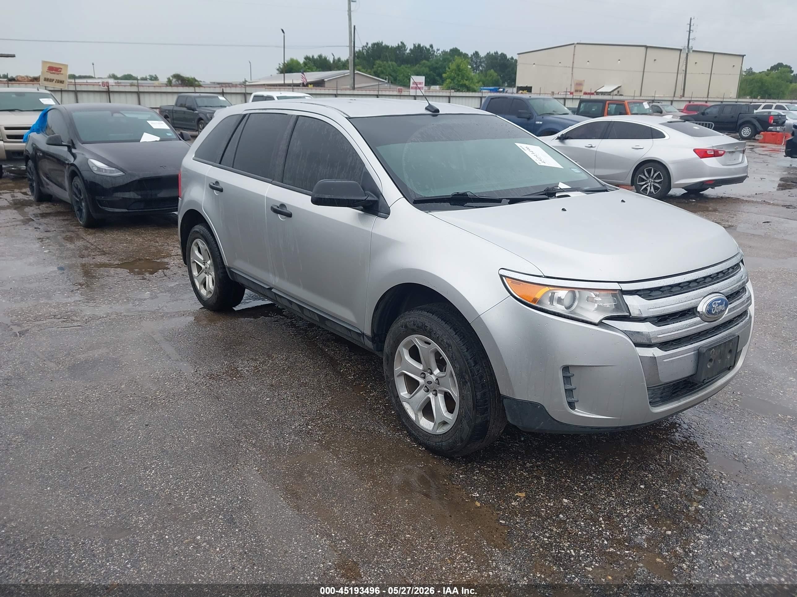 2014 Ford Edge Se Silver vin: 2FMDK4GC3EBA26208