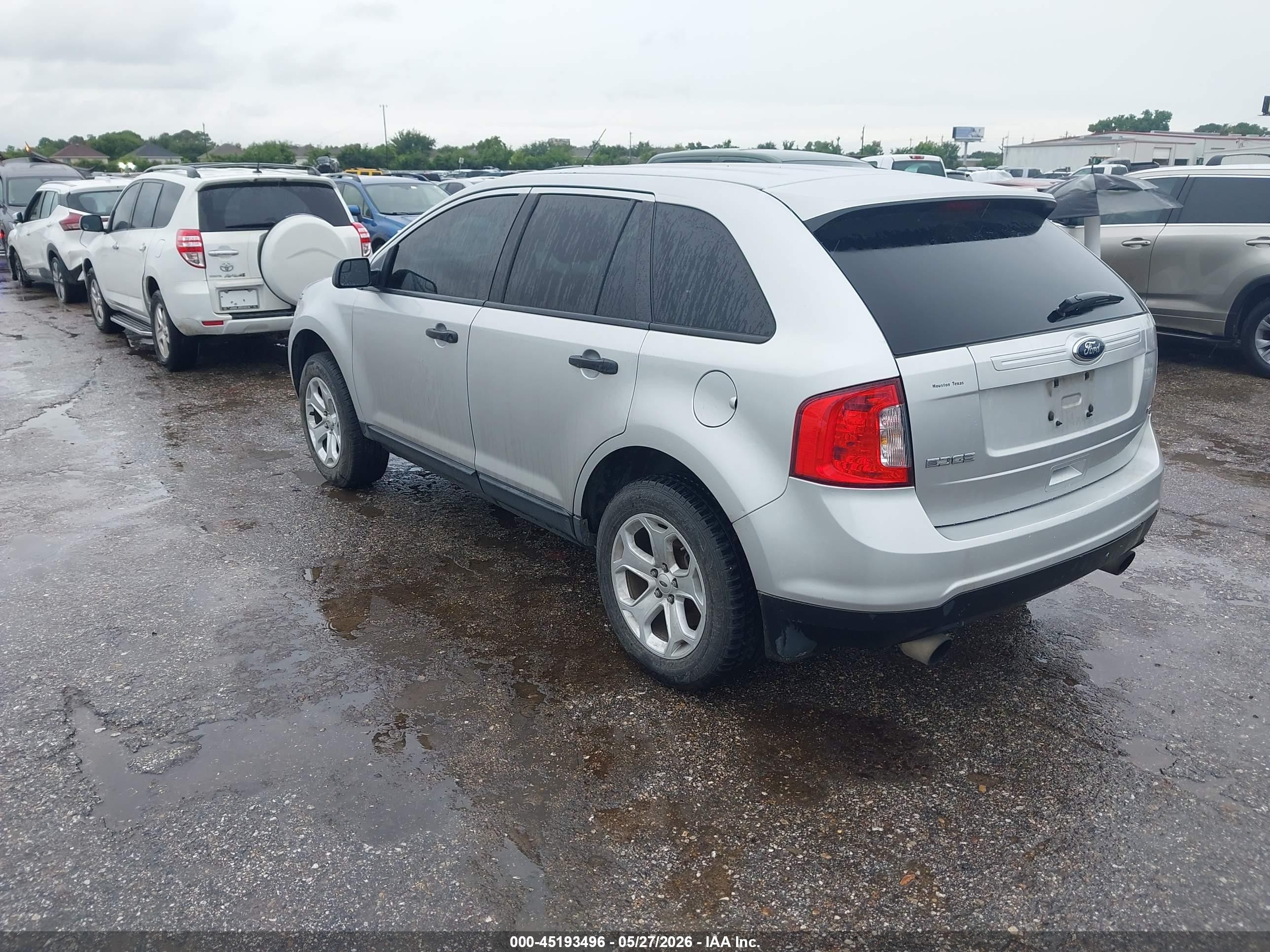 2014 Ford Edge Se Silver vin: 2FMDK4GC3EBA26208