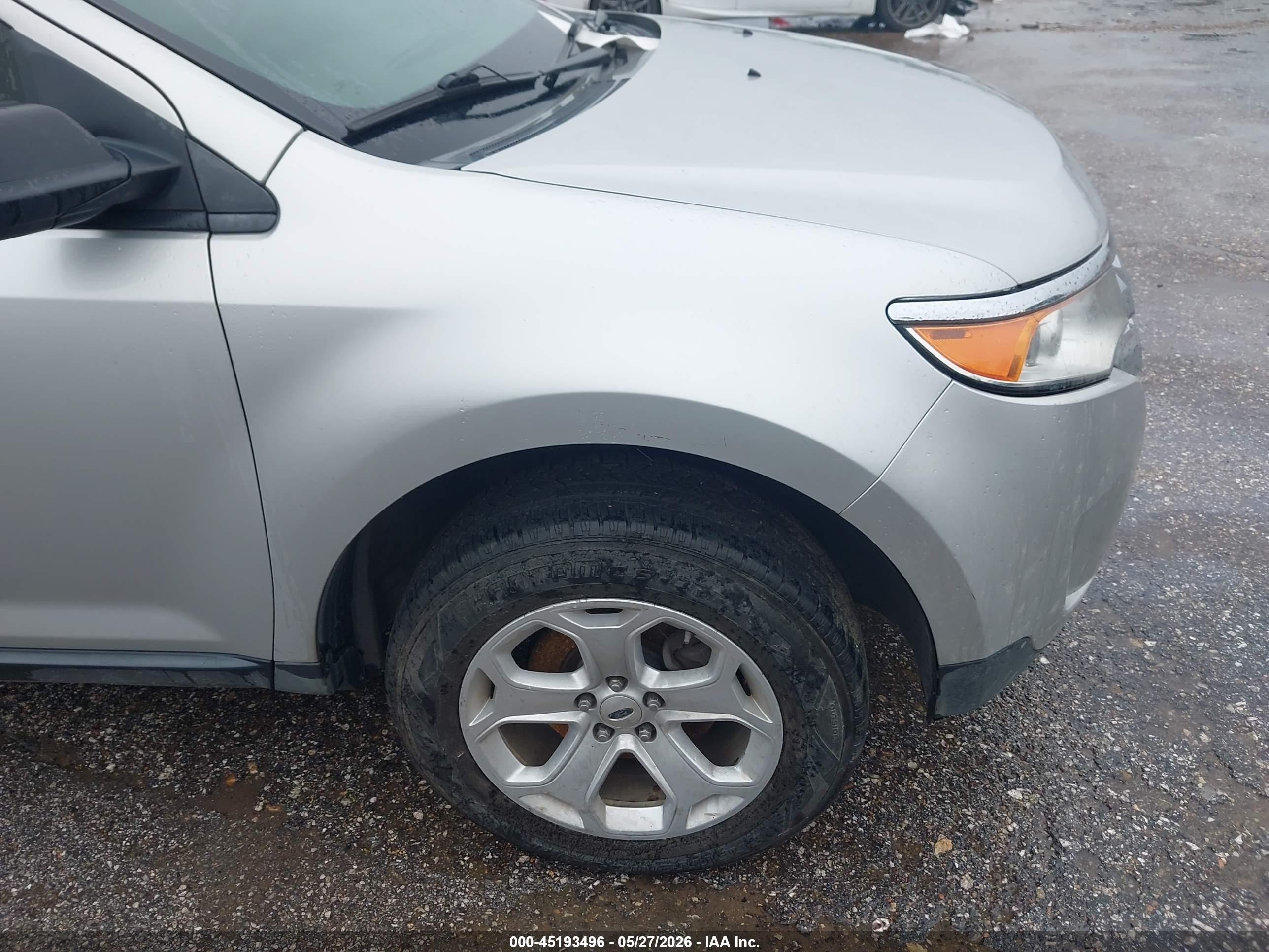 2014 Ford Edge Se Silver vin: 2FMDK4GC3EBA26208