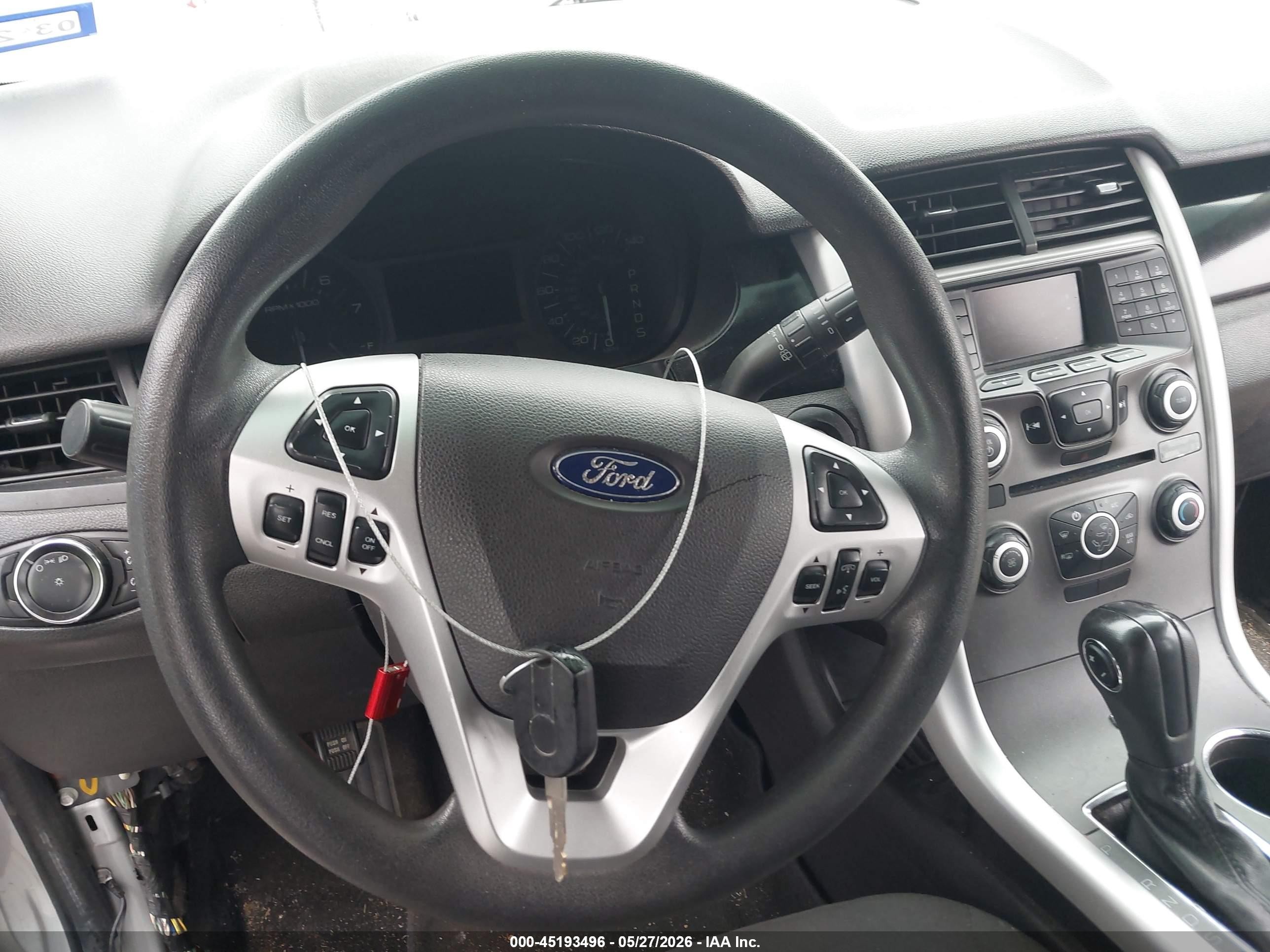 2014 Ford Edge Se Silver vin: 2FMDK4GC3EBA26208