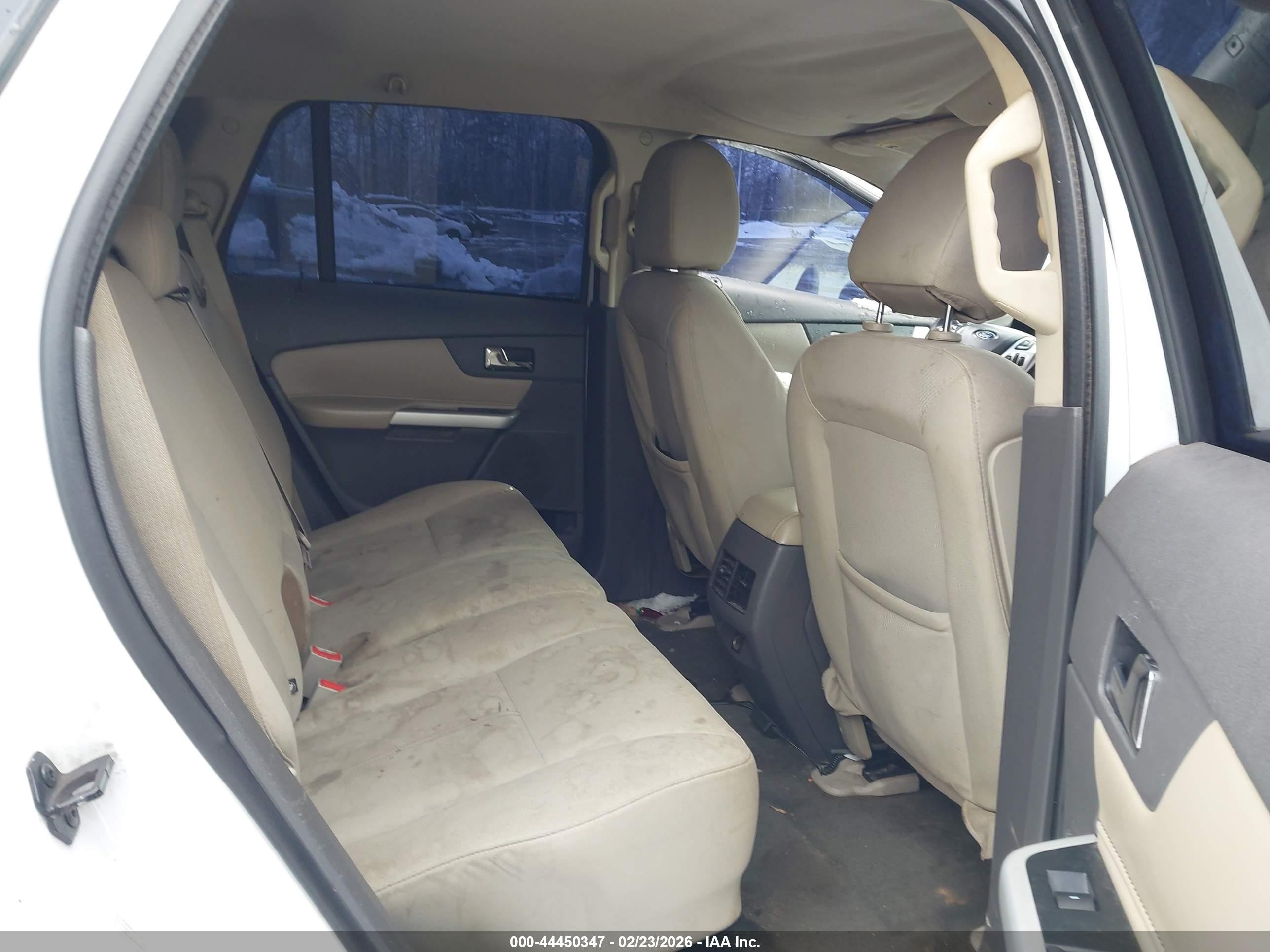2014 Ford Edge Se White vin: 2FMDK4GC4EBA00975