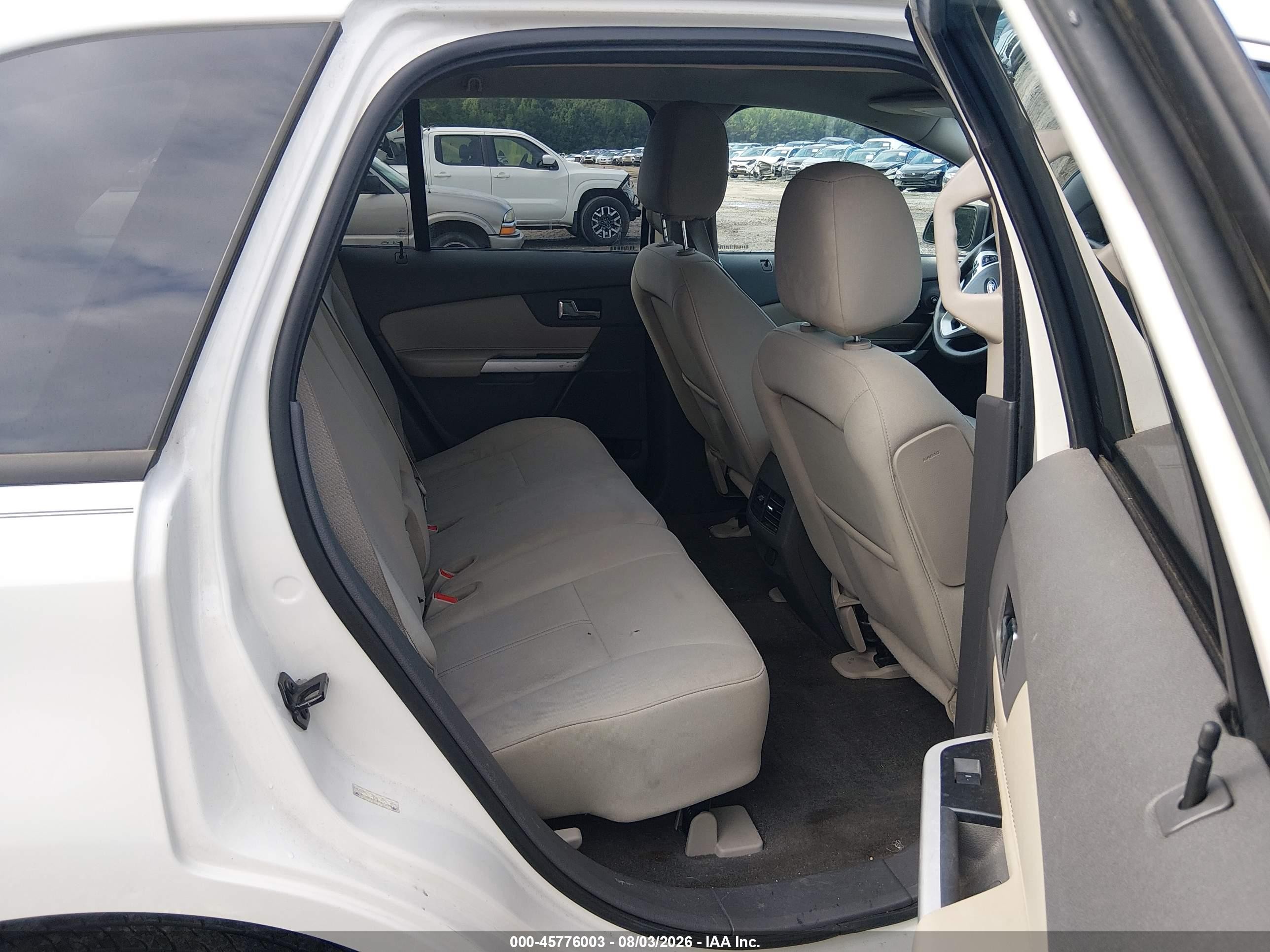 2013 Ford Edge Se White vin: 2FMDK4GC5DBB23814