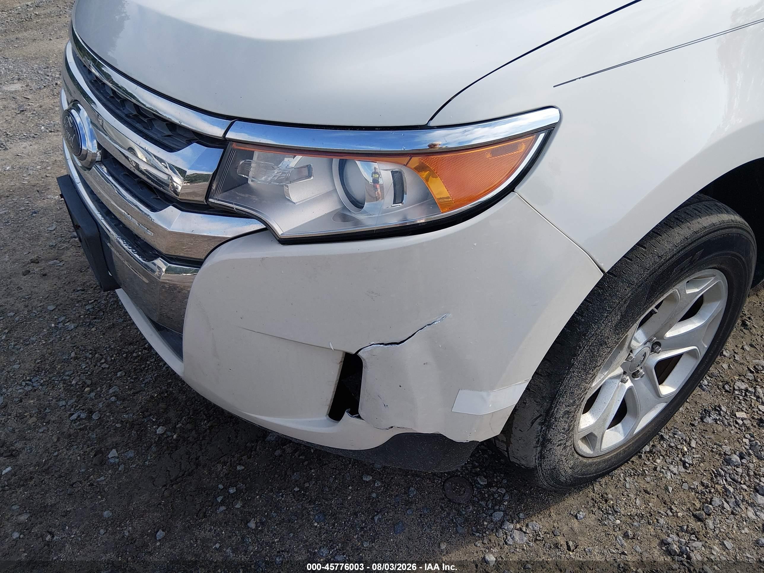 2013 Ford Edge Se White vin: 2FMDK4GC5DBB23814