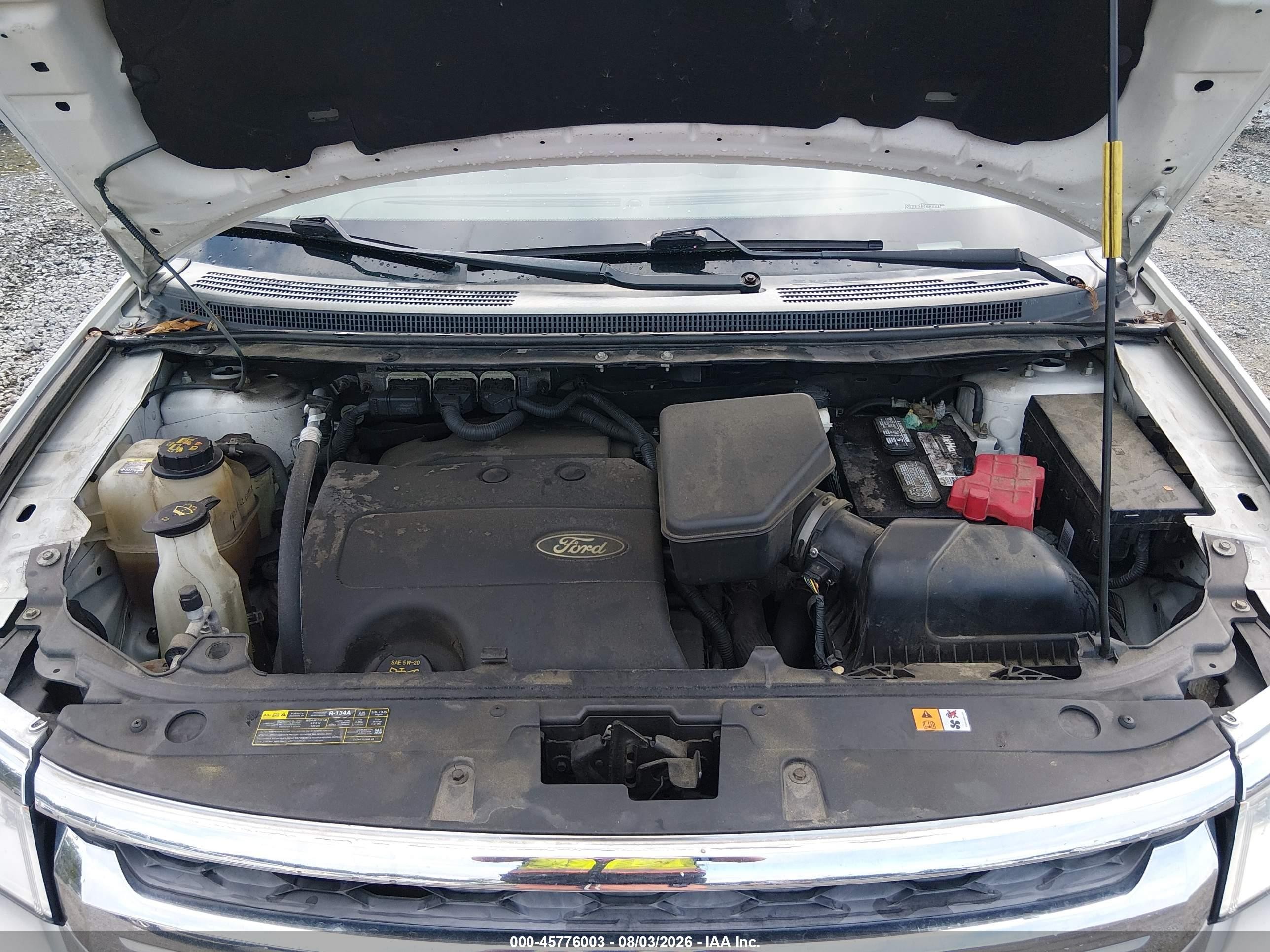 2013 Ford Edge Se White vin: 2FMDK4GC5DBB23814
