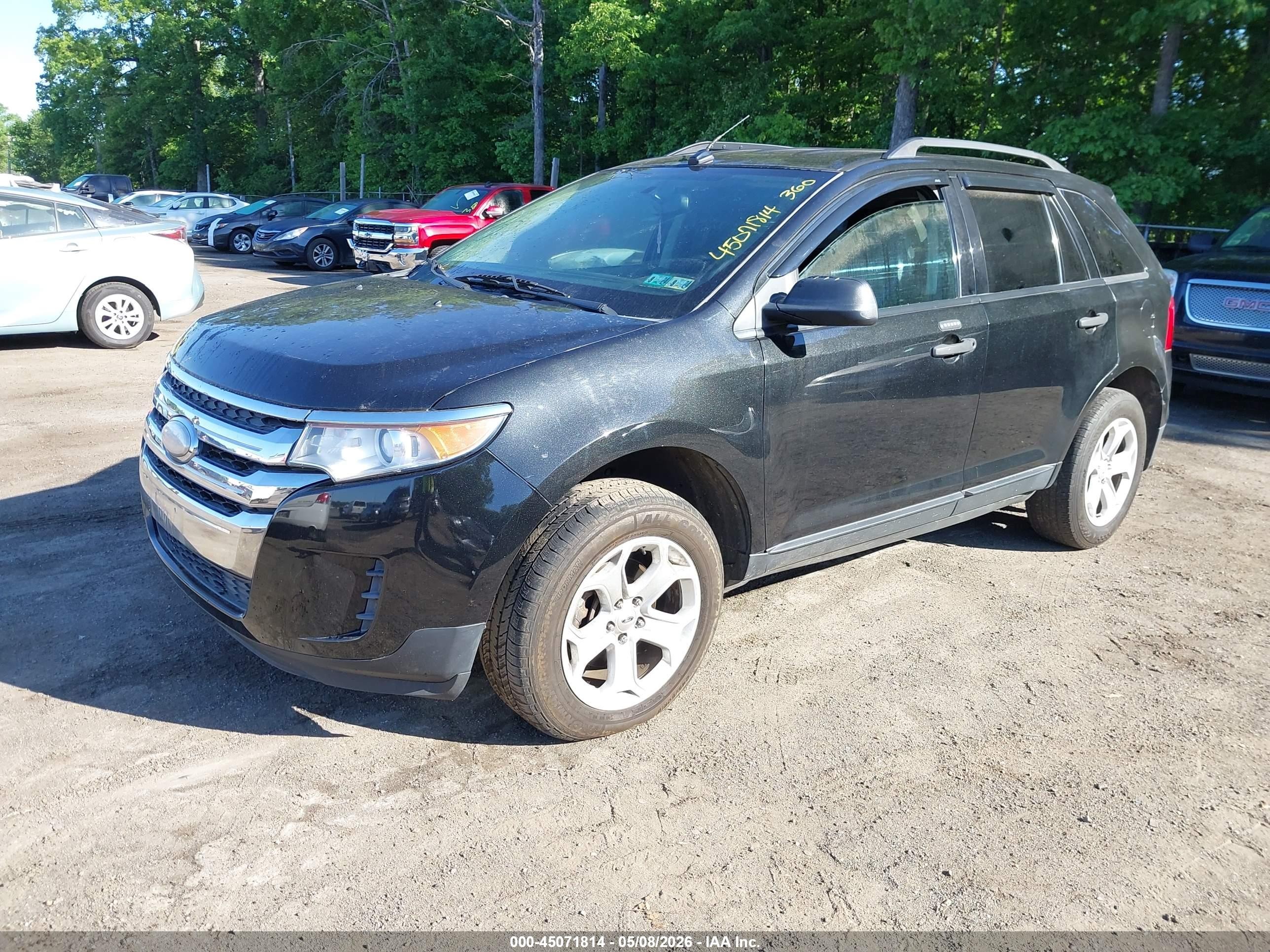 2014 Ford Edge Se Черный vin: 2FMDK4GC5EBA03772
