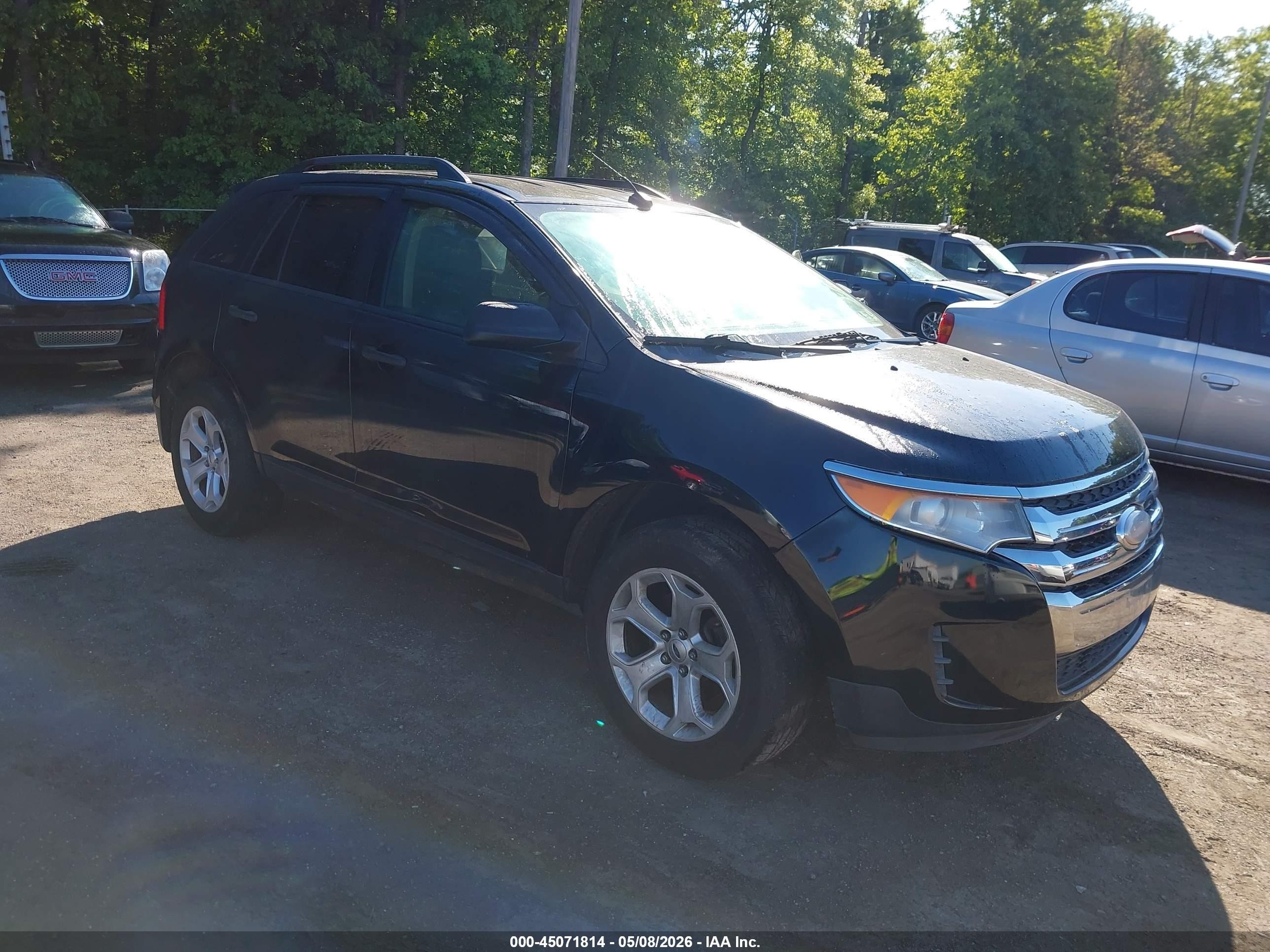 2014 Ford Edge Se Черный vin: 2FMDK4GC5EBA03772
