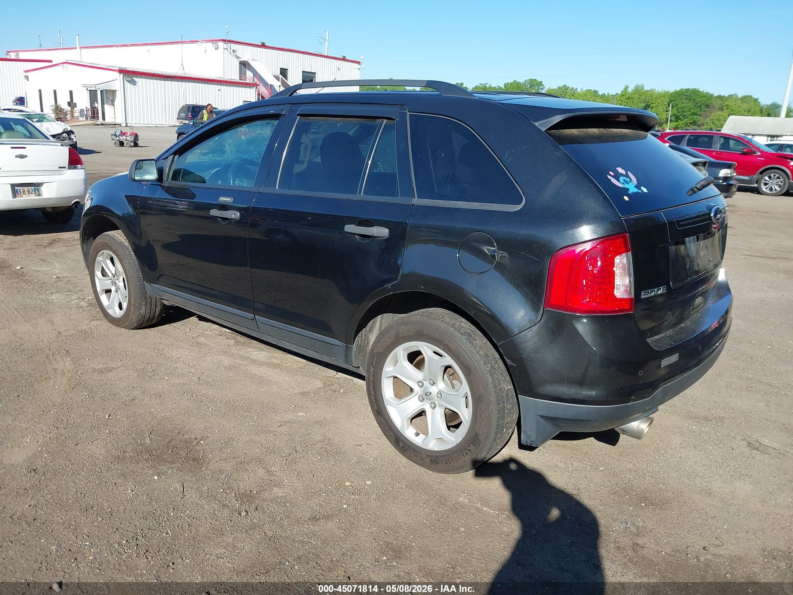 2014 Ford Edge Se Черный vin: 2FMDK4GC5EBA03772