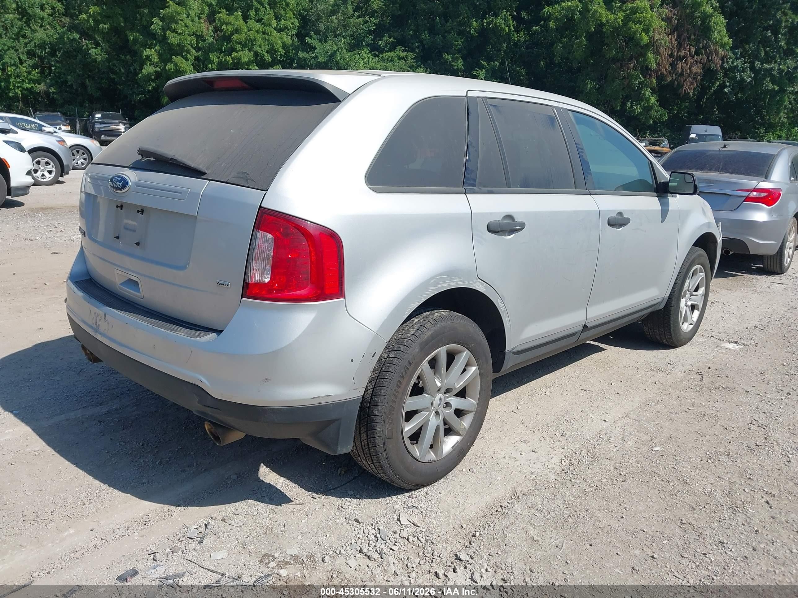 2012 Ford Edge Se Gray vin: 2FMDK4GC6CBA34445