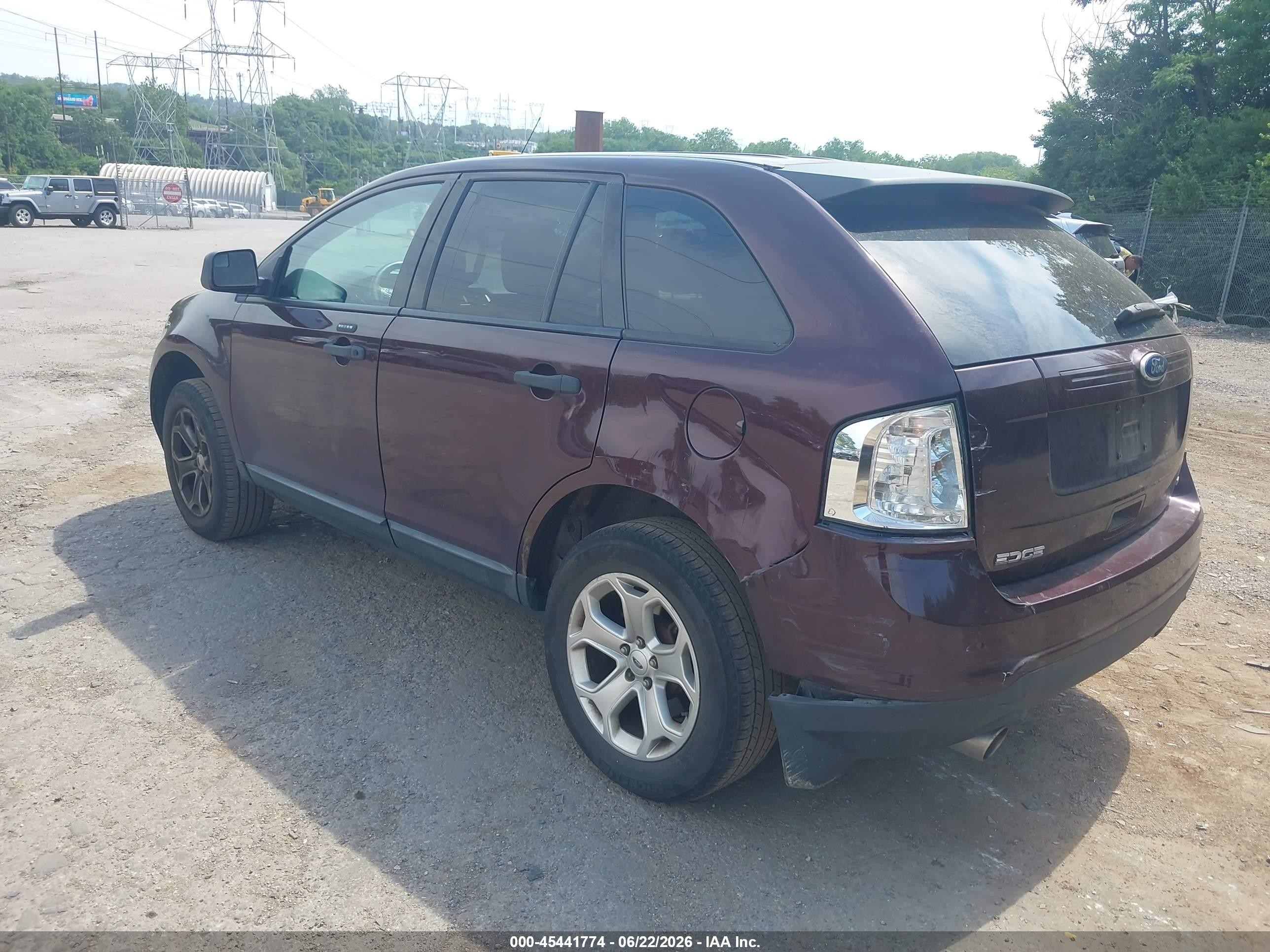 2011 Ford Edge Se Burgundy vin: 2FMDK4GC7BBA39684