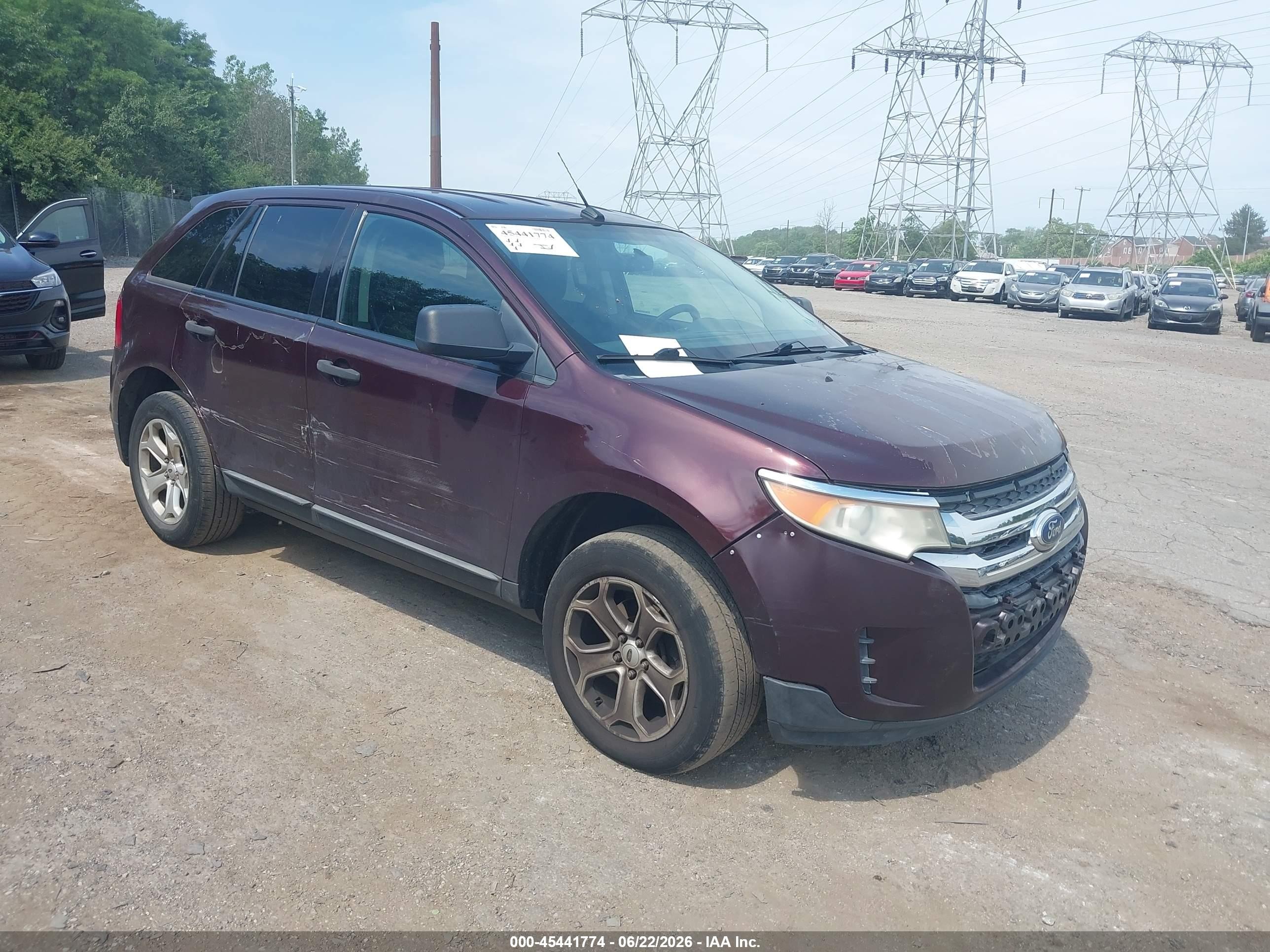 2011 Ford Edge Se Burgundy vin: 2FMDK4GC7BBA39684