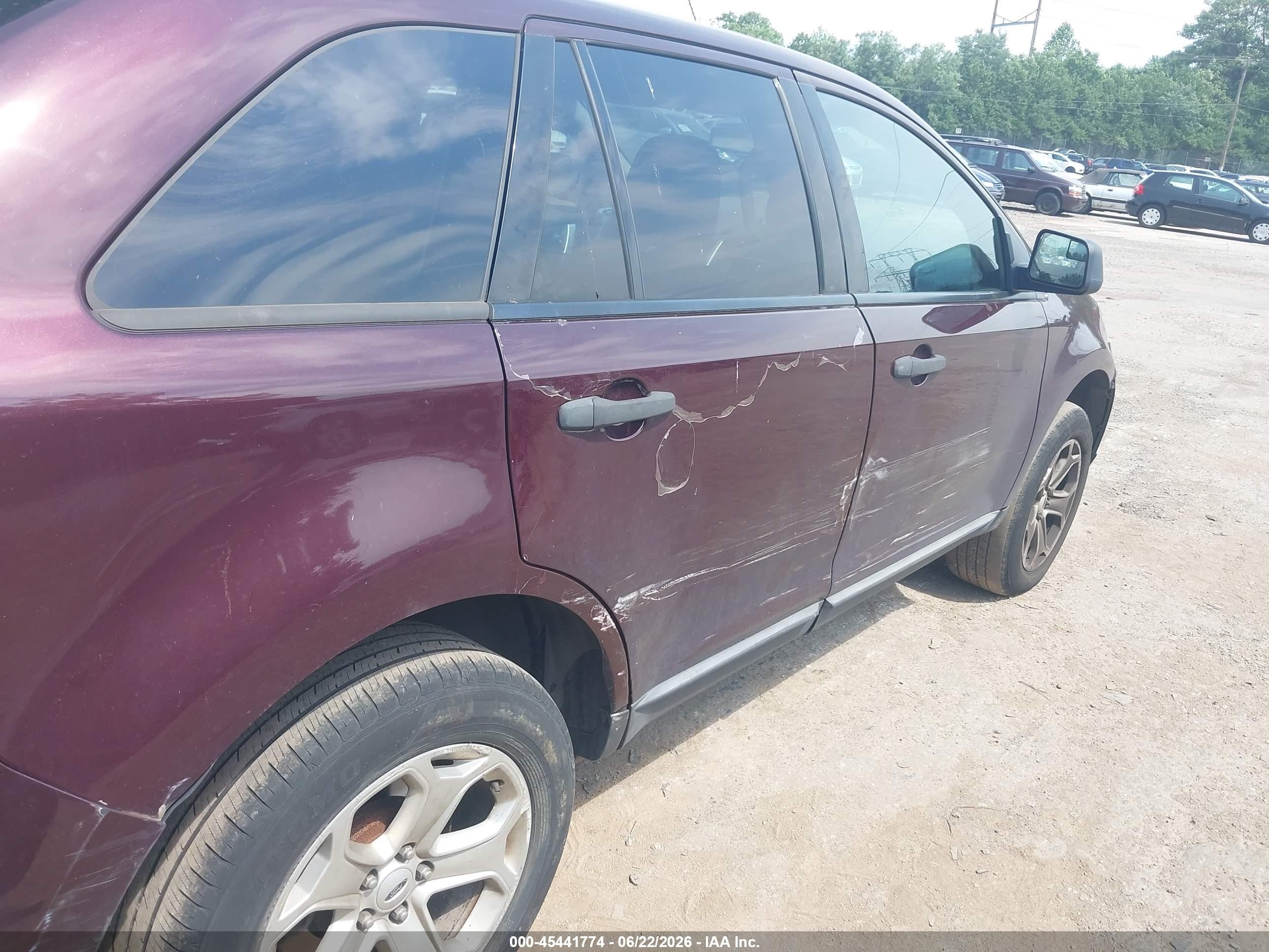 2011 Ford Edge Se Burgundy vin: 2FMDK4GC7BBA39684