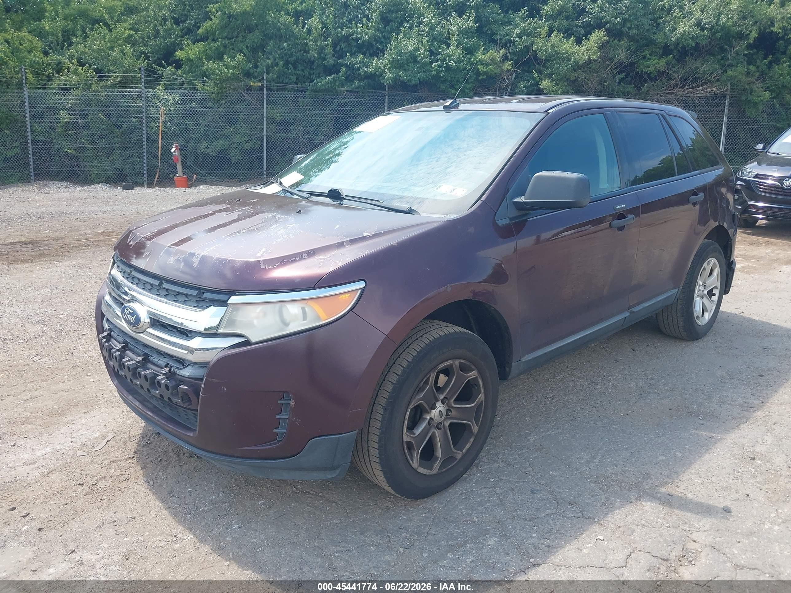 2011 Ford Edge Se Burgundy vin: 2FMDK4GC7BBA39684