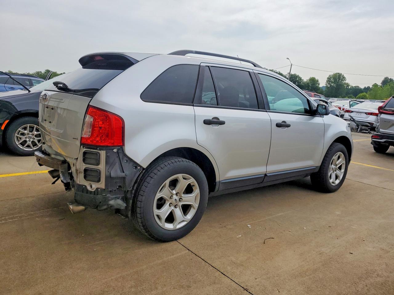 2014 Ford Edge Se Silver vin: 2FMDK4GC8EBA57728