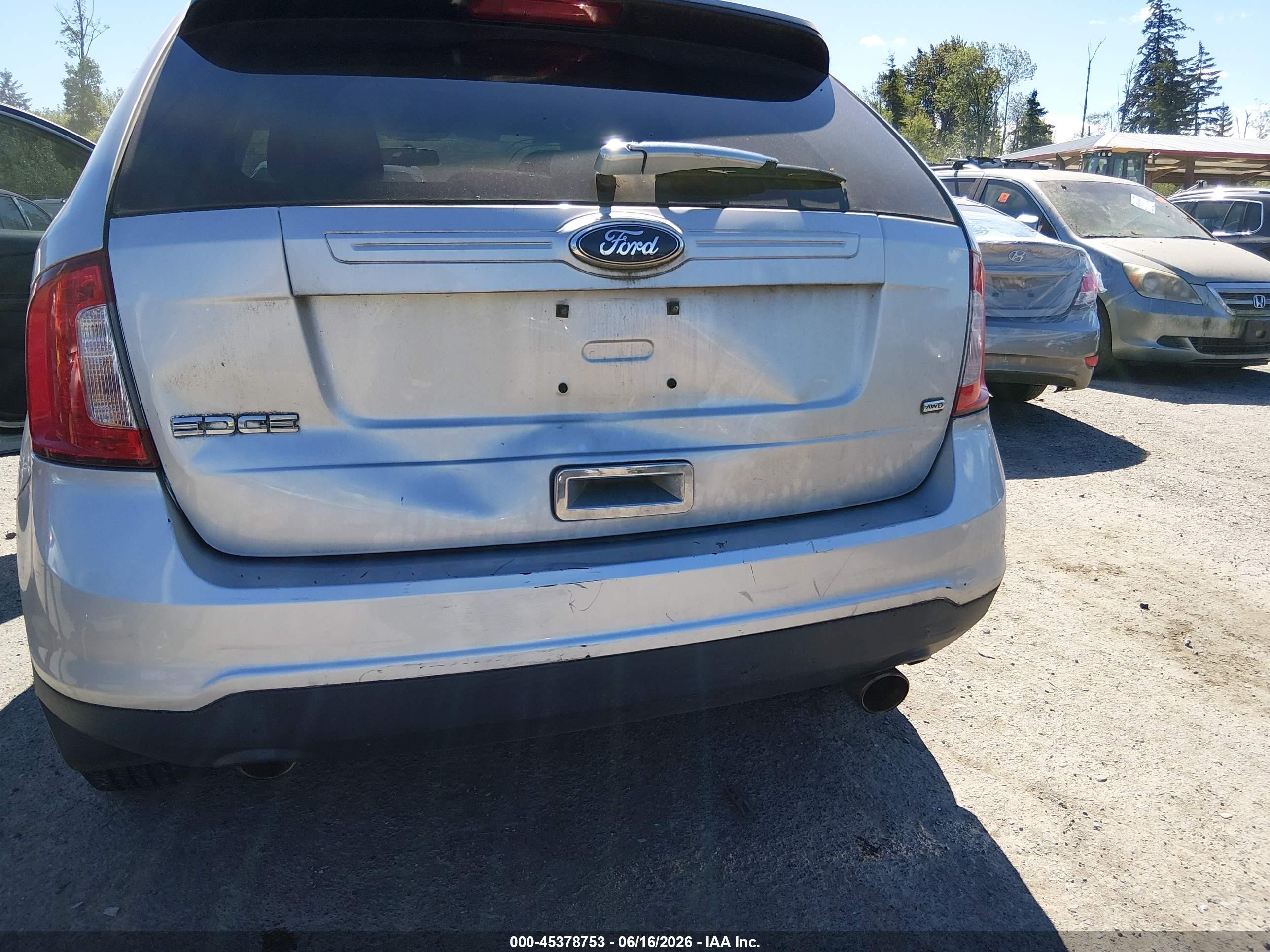 2014 Ford Edge Se Silver vin: 2FMDK4GC8EBA58135