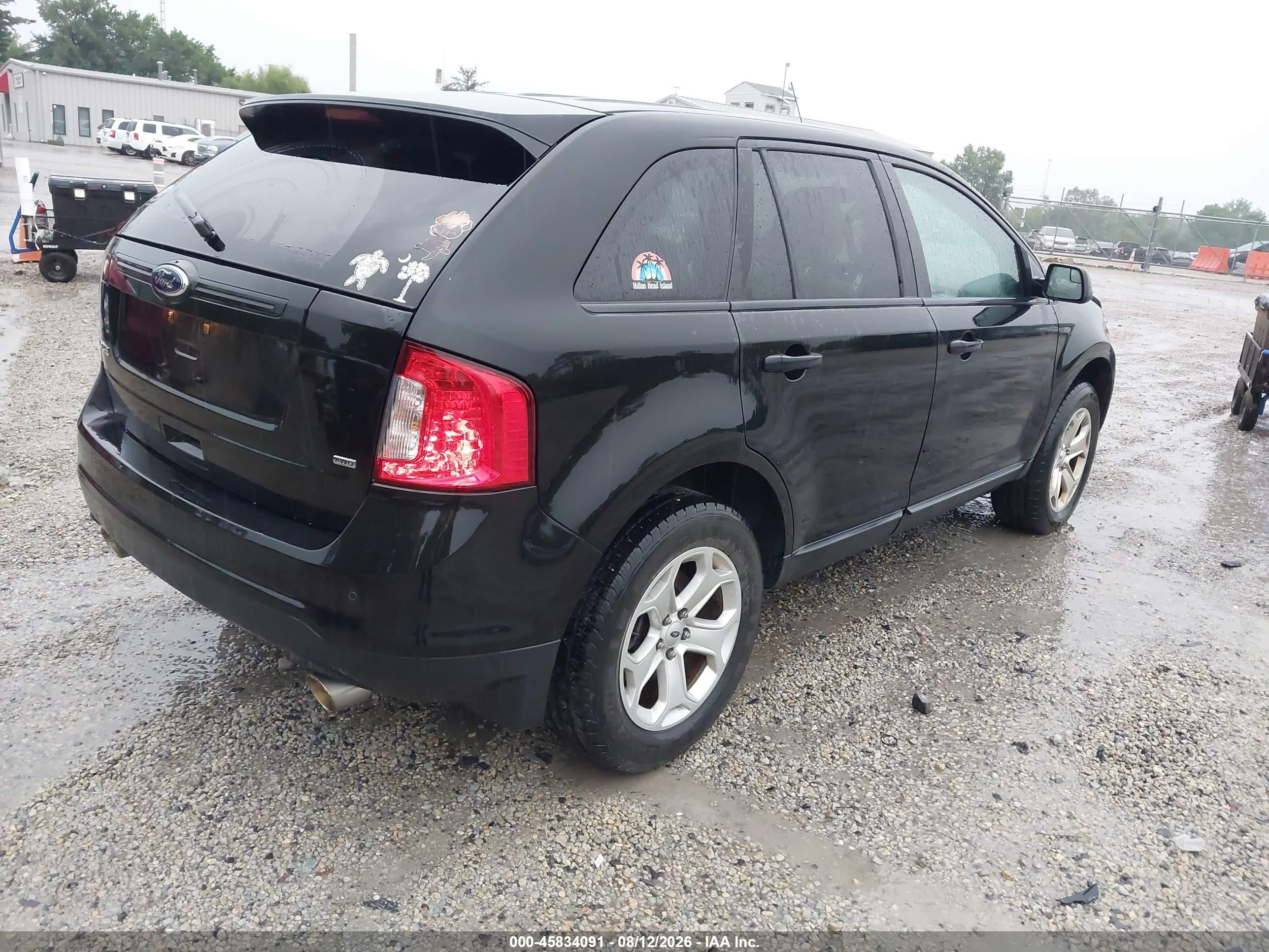 2014 Ford Edge Se Black vin: 2FMDK4GC8EBA68440