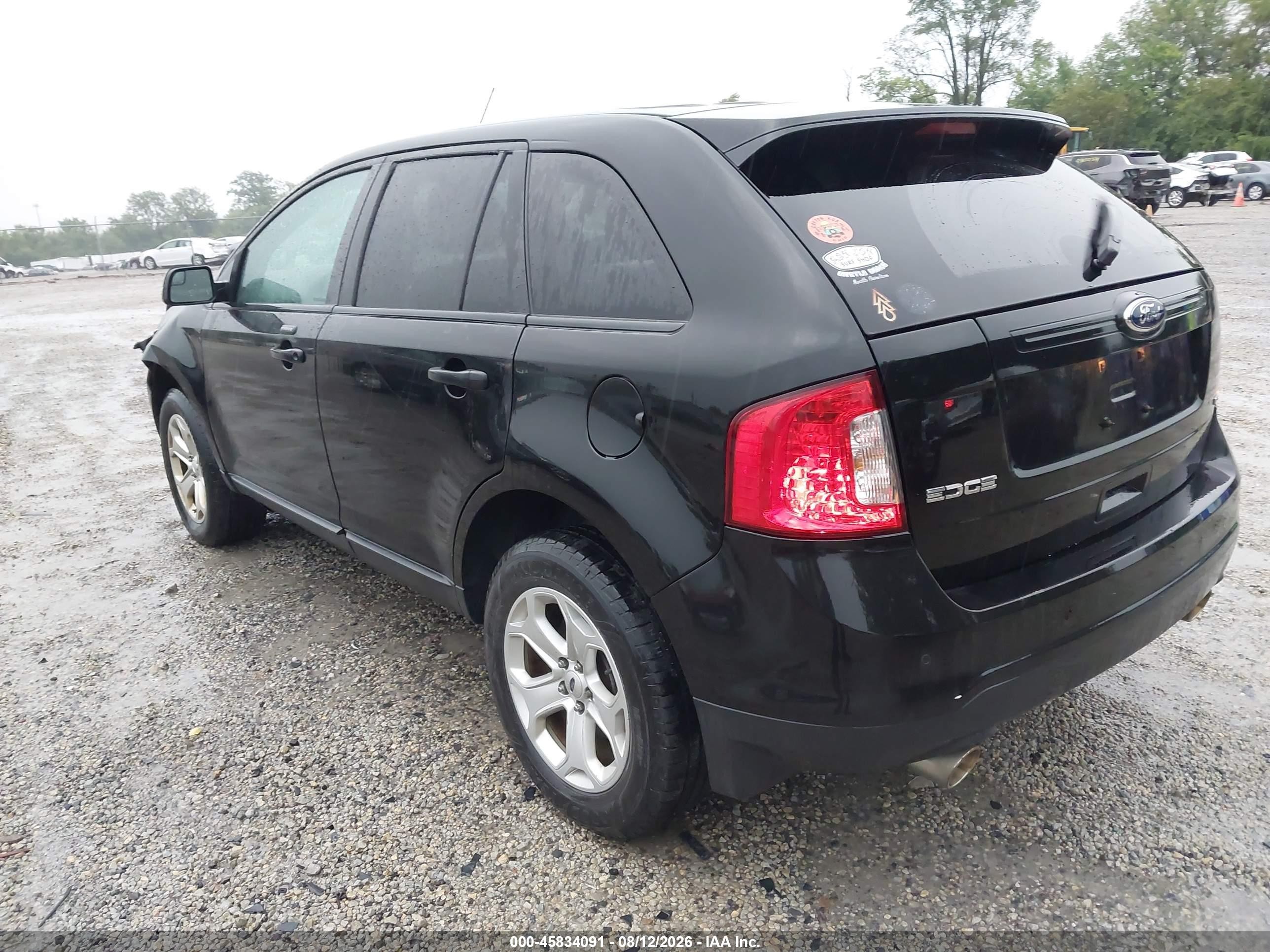 2014 Ford Edge Se Black vin: 2FMDK4GC8EBA68440