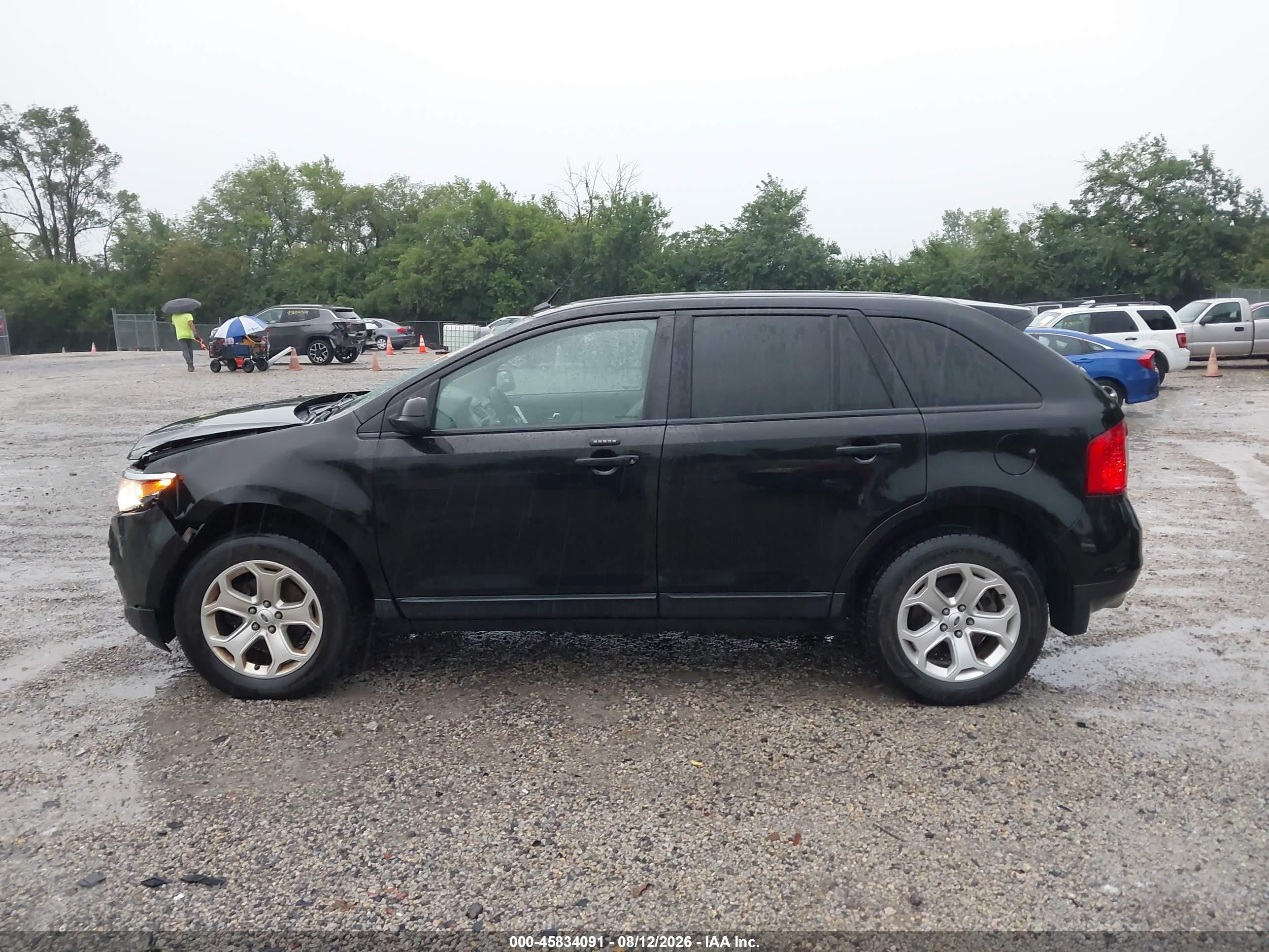 2014 Ford Edge Se Black vin: 2FMDK4GC8EBA68440