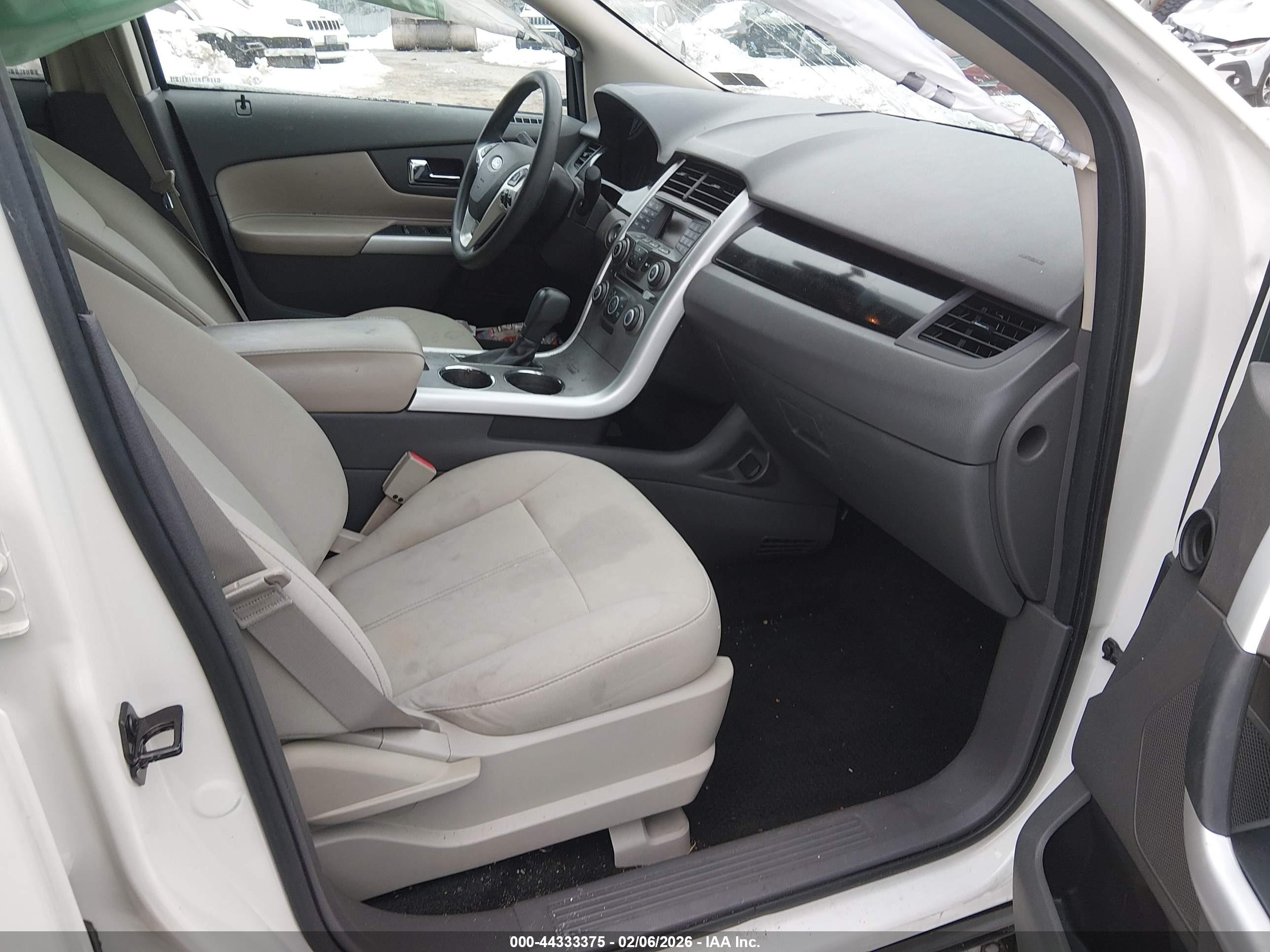 2012 Ford Edge Se White vin: 2FMDK4GC9CBA30955