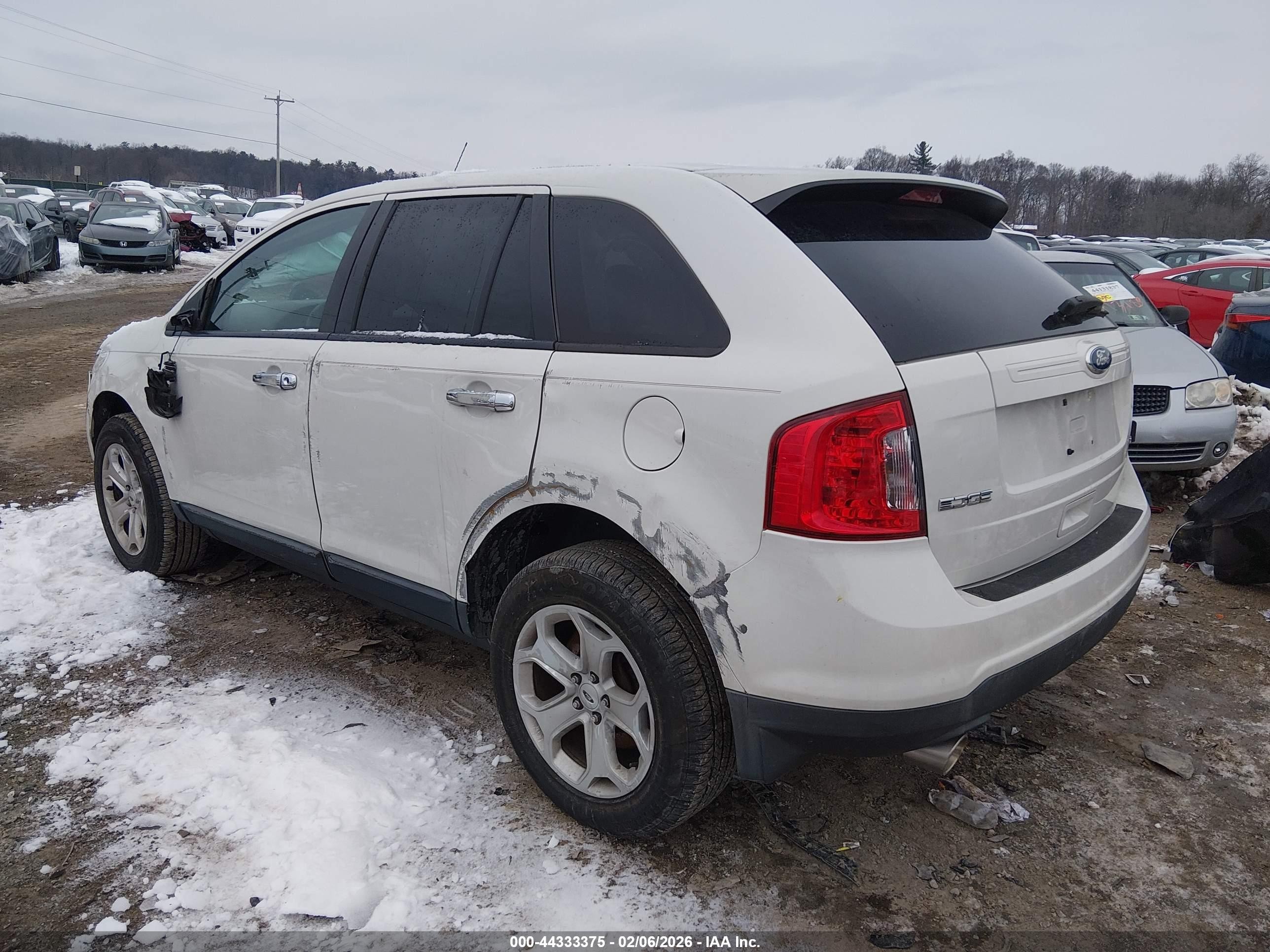 2012 Ford Edge Se White vin: 2FMDK4GC9CBA30955