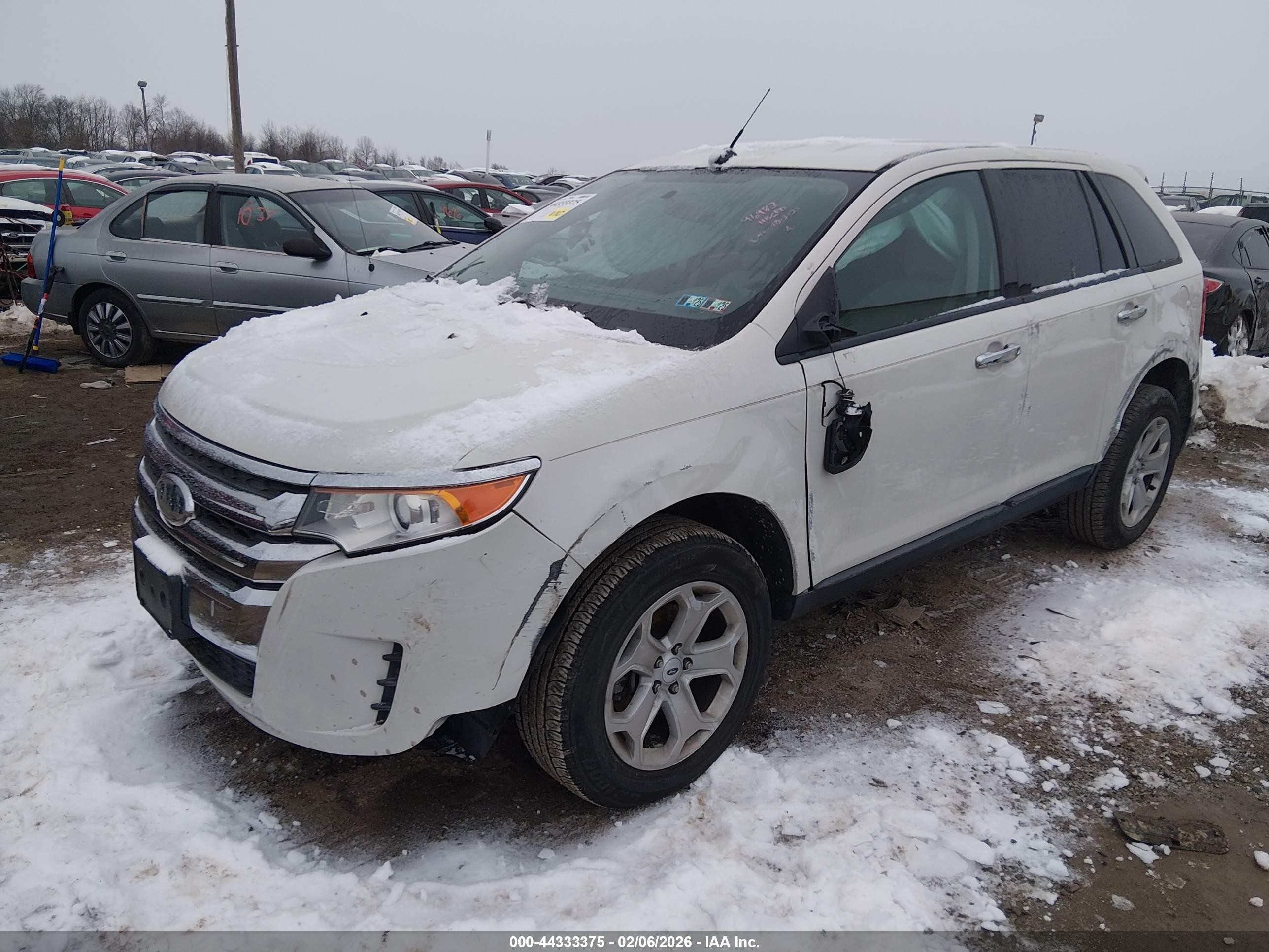 2012 Ford Edge Se White vin: 2FMDK4GC9CBA30955