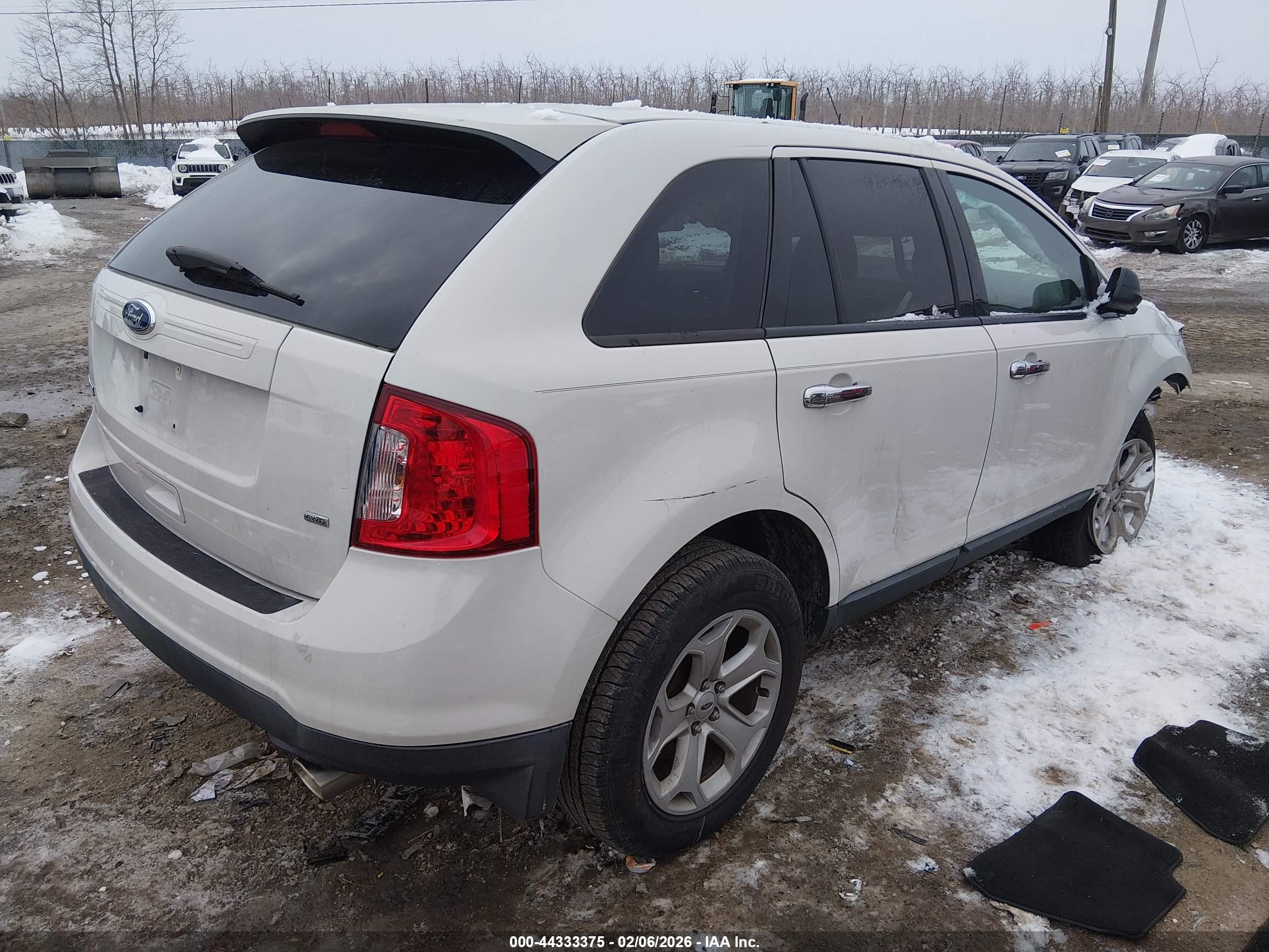 2012 Ford Edge Se White vin: 2FMDK4GC9CBA30955