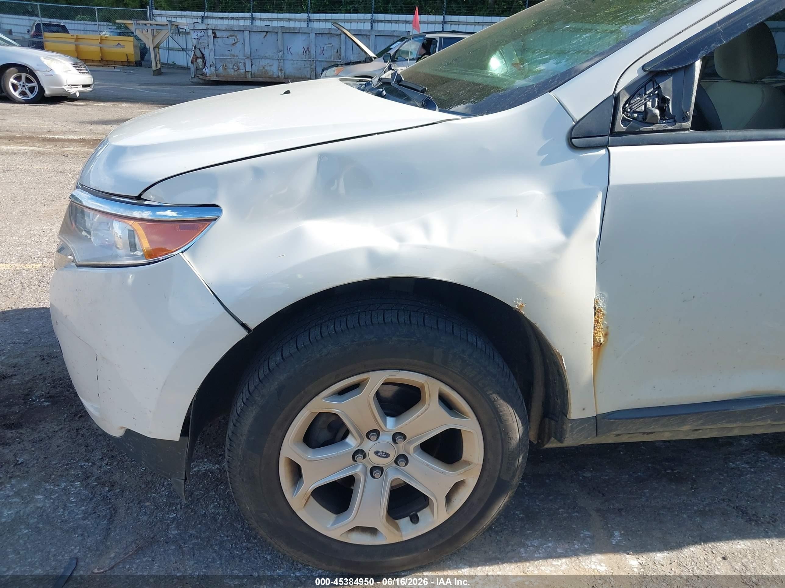 2013 Ford Edge Se White vin: 2FMDK4GC9DBB33956
