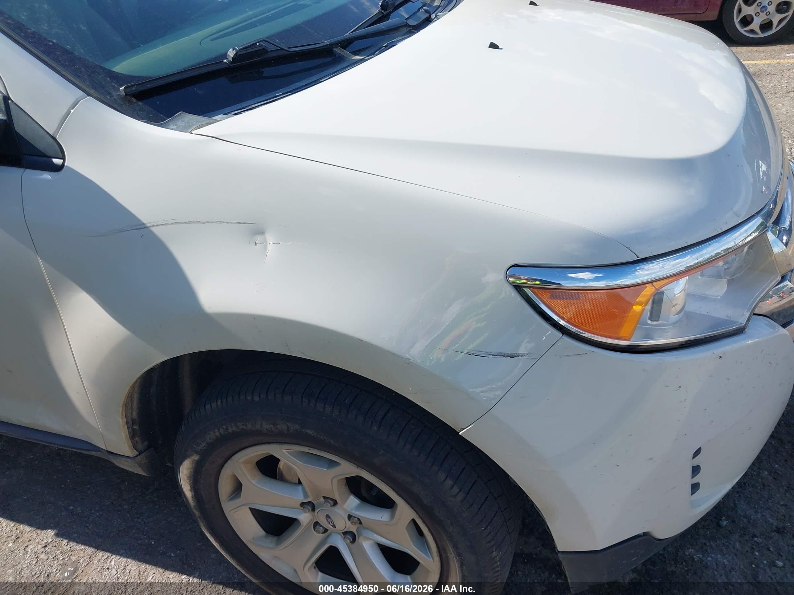 2013 Ford Edge Se White vin: 2FMDK4GC9DBB33956