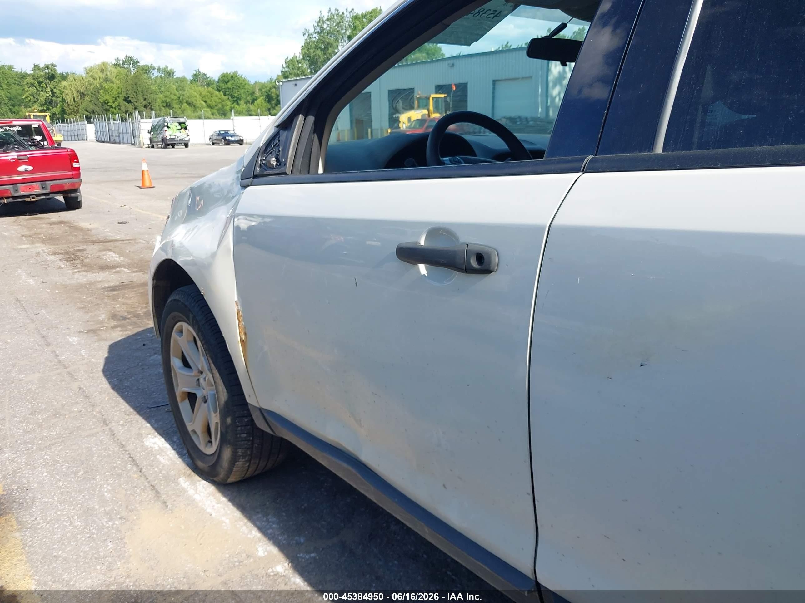 2013 Ford Edge Se White vin: 2FMDK4GC9DBB33956