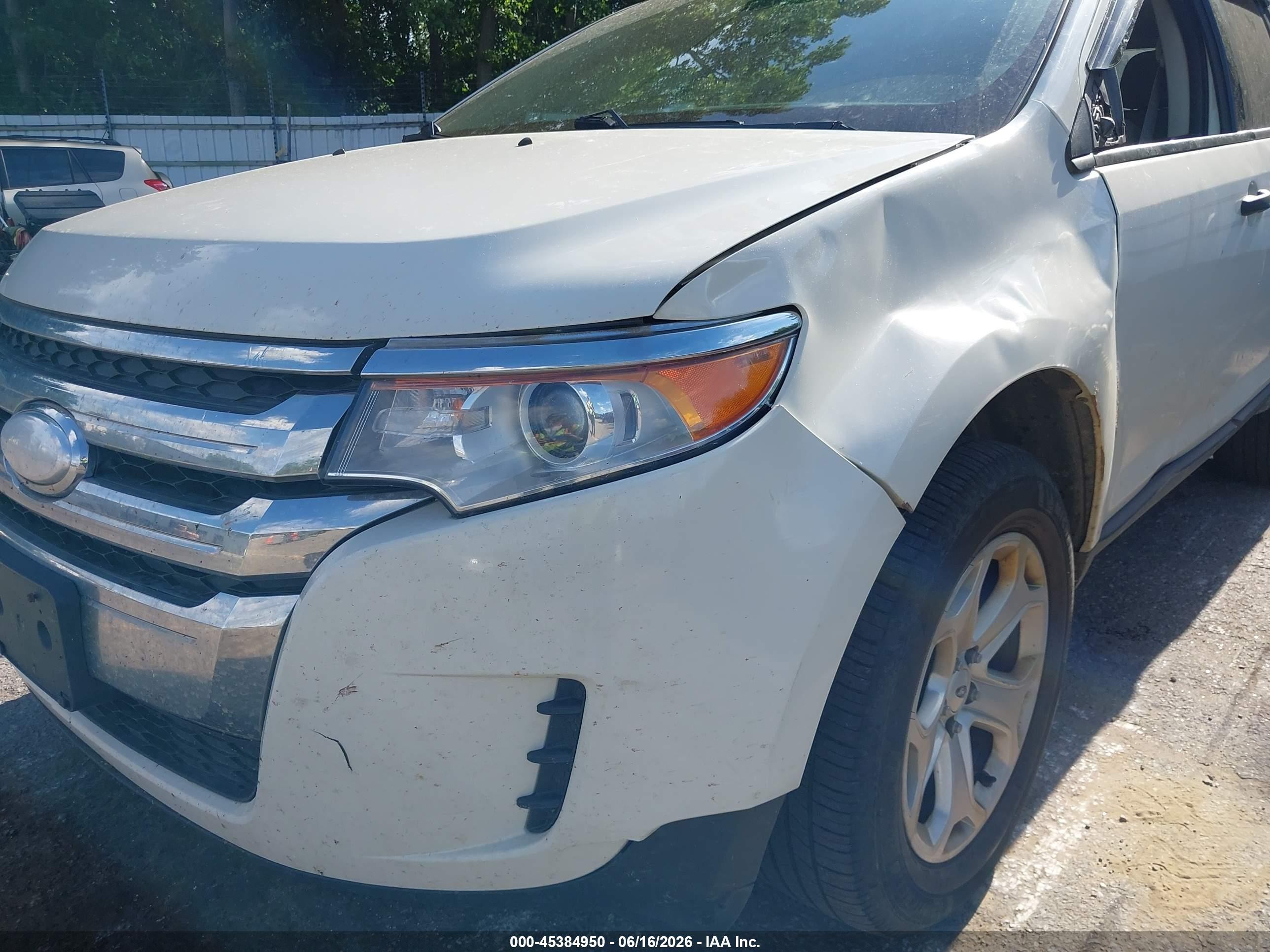 2013 Ford Edge Se White vin: 2FMDK4GC9DBB33956