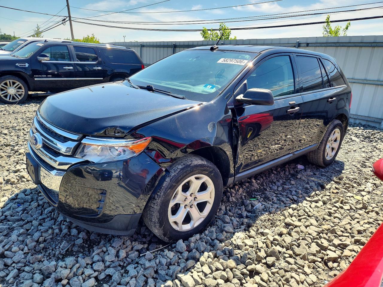2013 Ford Edge Se Black vin: 2FMDK4GC9DBE29821