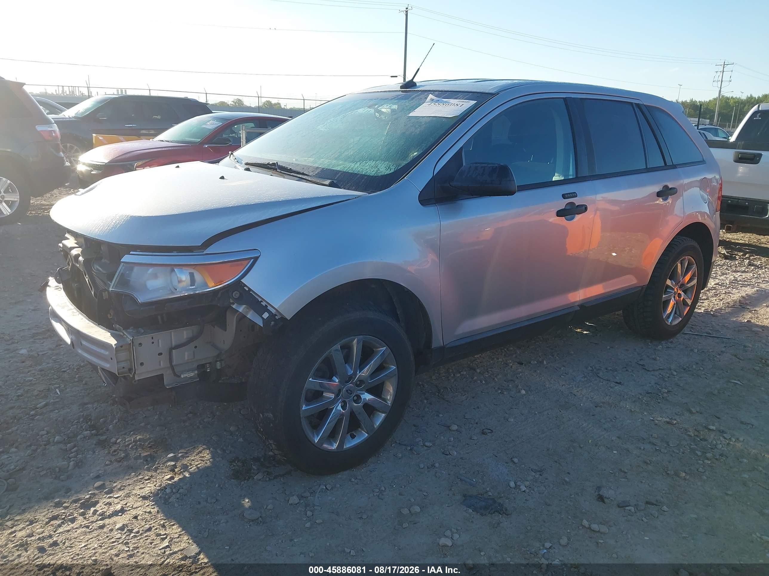 2013 Ford Edge Se Серебряный vin: 2FMDK4GCXDBC53426