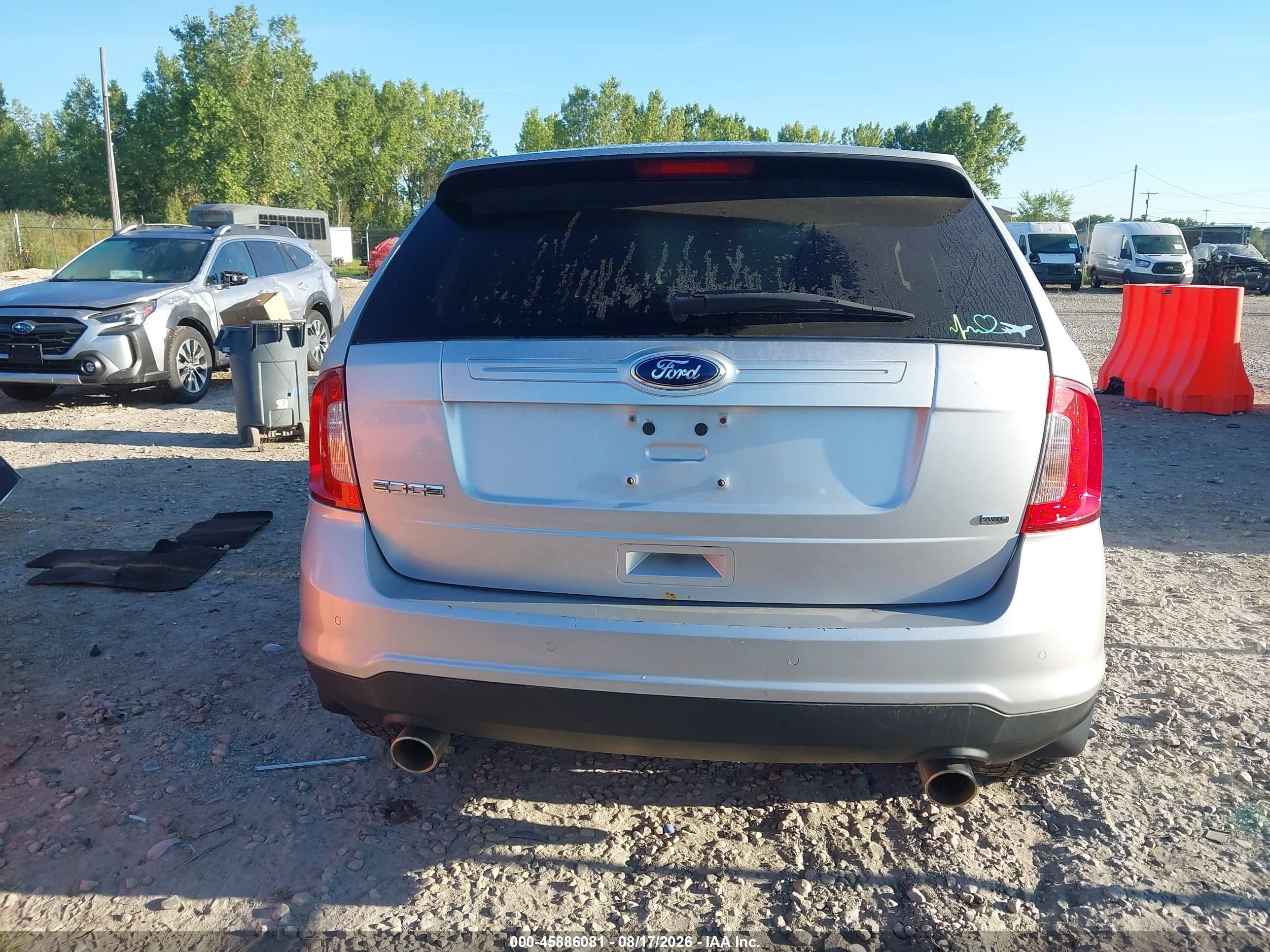 2013 Ford Edge Se Серебряный vin: 2FMDK4GCXDBC53426