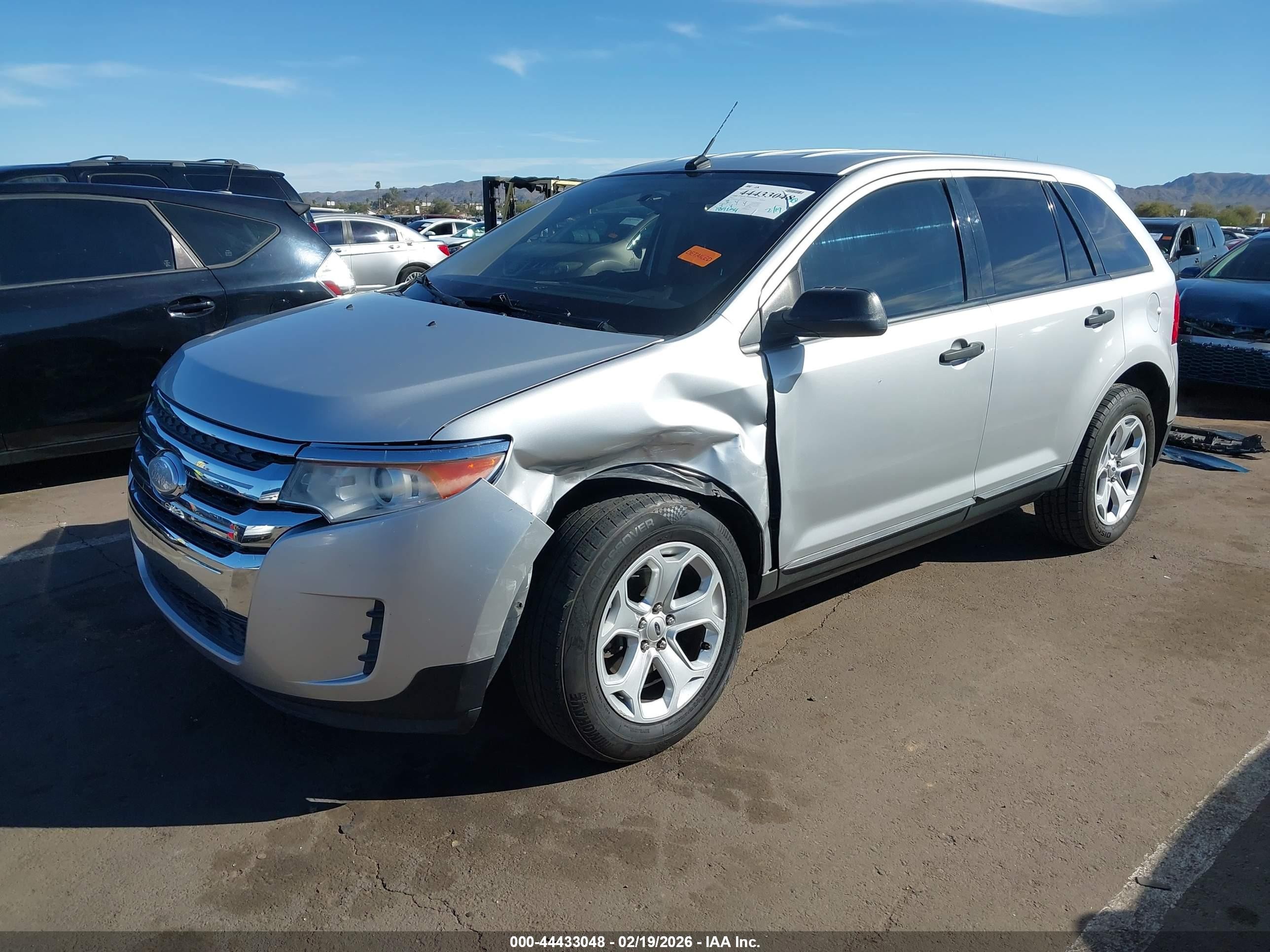 2013 Ford Edge Se Silver vin: 2FMDK4GCXDBE16690