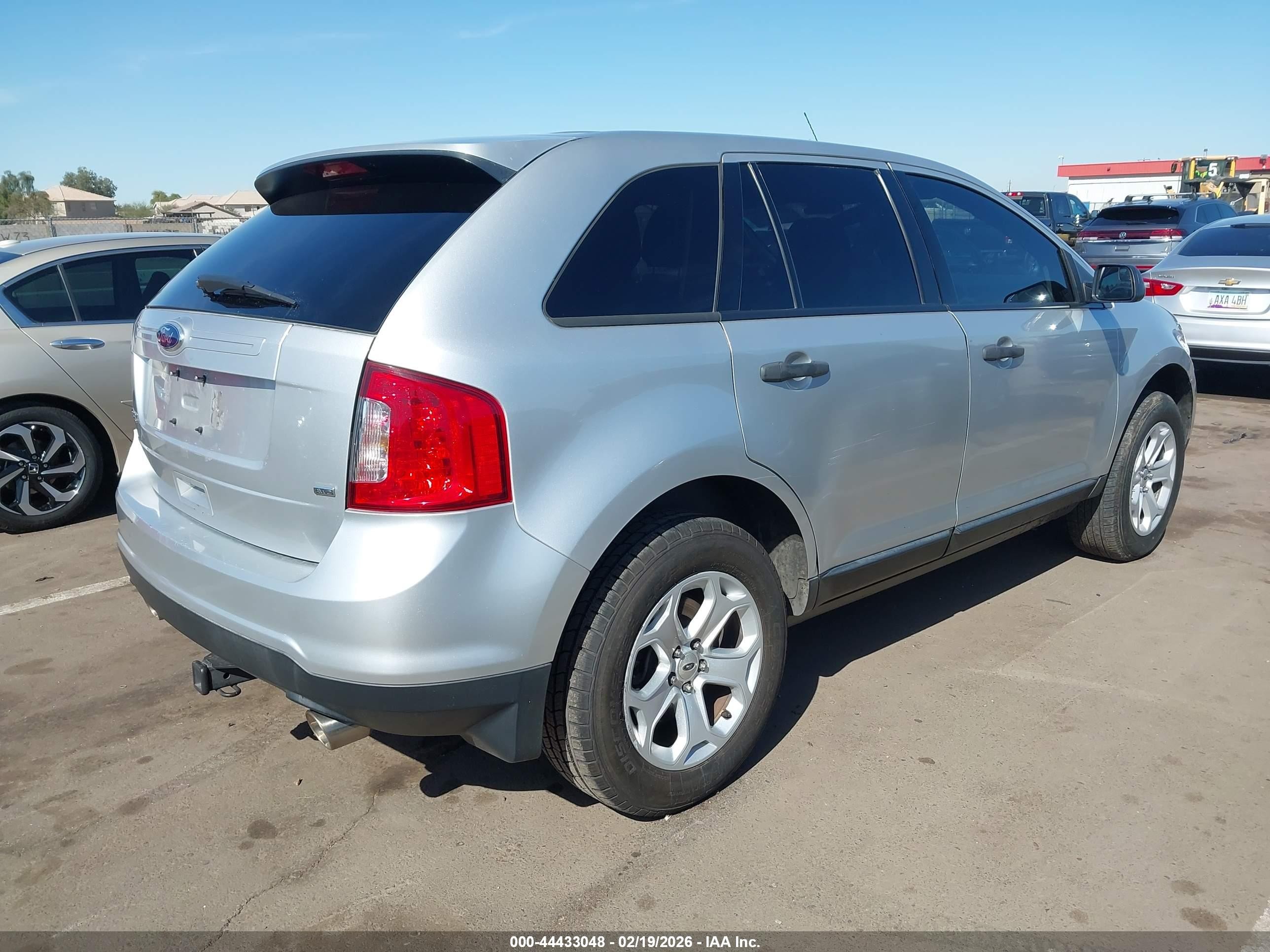 2013 Ford Edge Se Silver vin: 2FMDK4GCXDBE16690