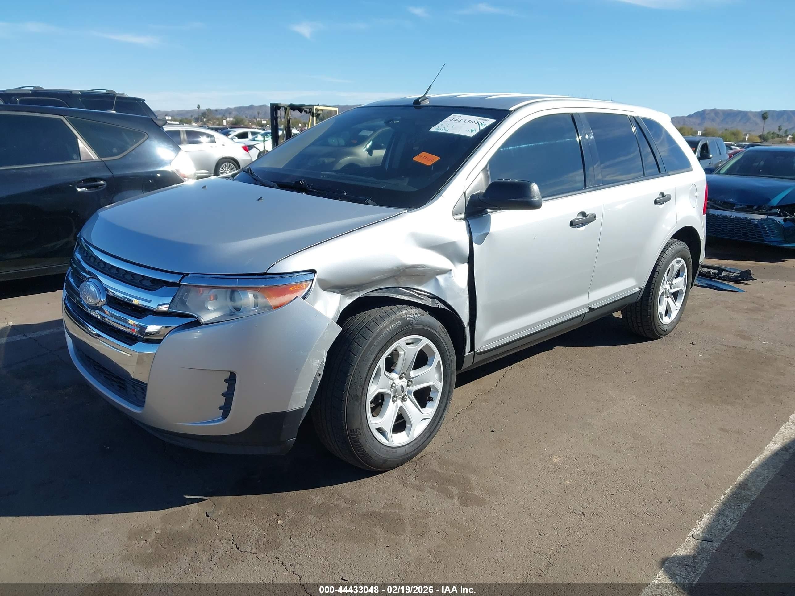 2013 Ford Edge Se Silver vin: 2FMDK4GCXDBE16690