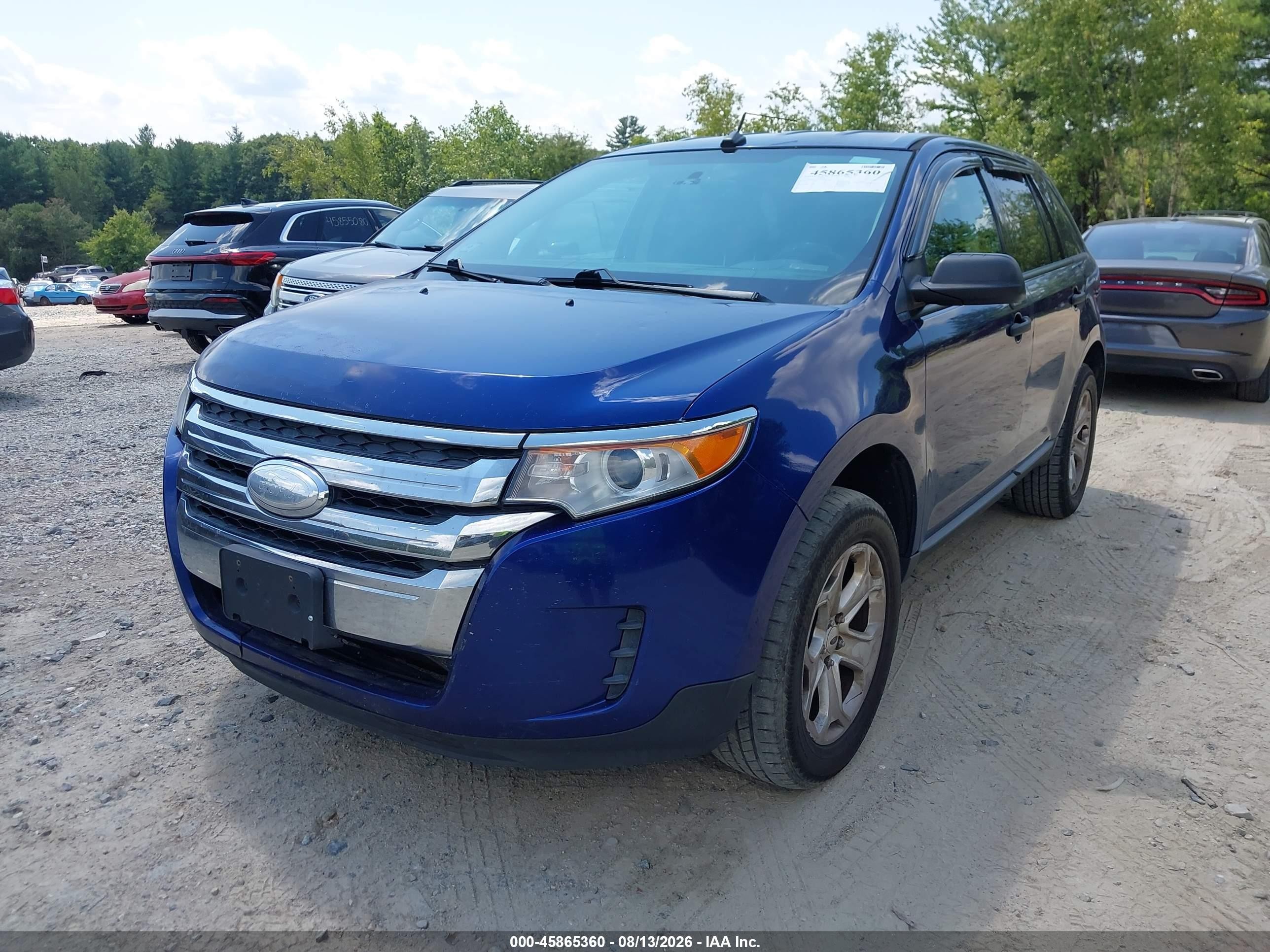 2013 Ford Edge Se Blue vin: 2FMDK4GCXDBE29651