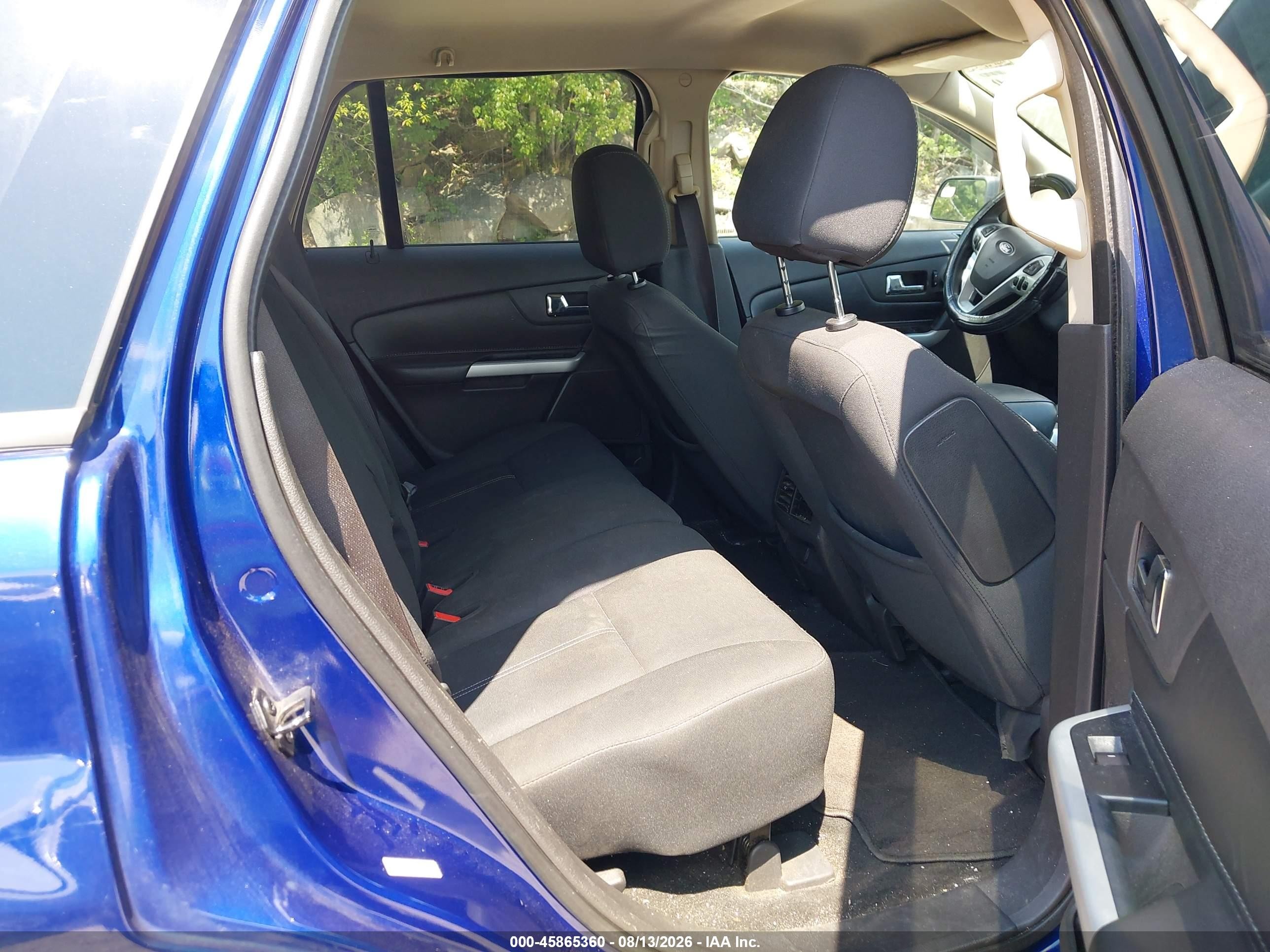 2013 Ford Edge Se Blue vin: 2FMDK4GCXDBE29651