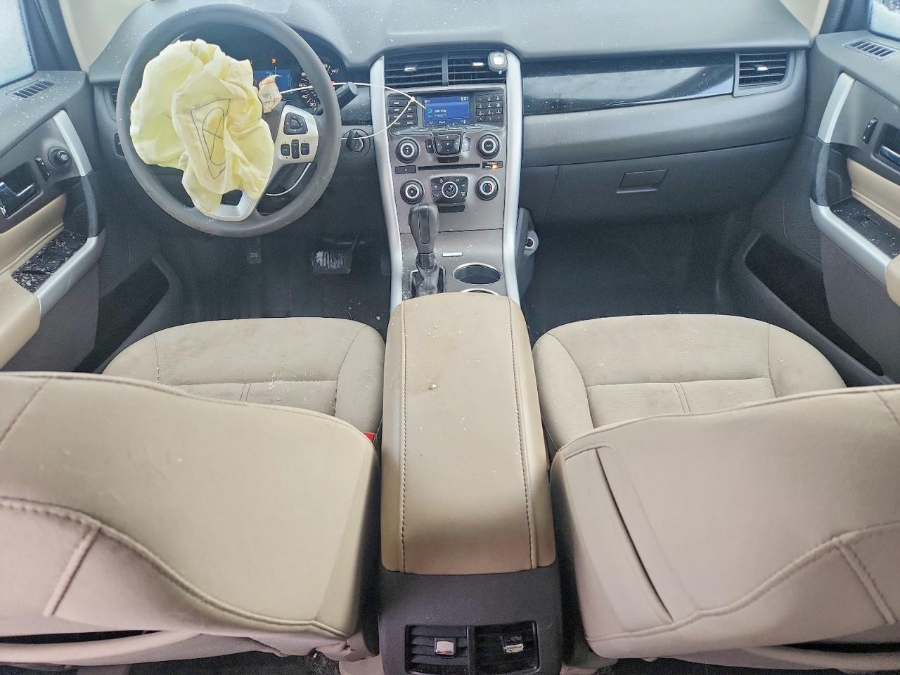2014 Ford Edge Se White vin: 2FMDK4GCXEBB24040