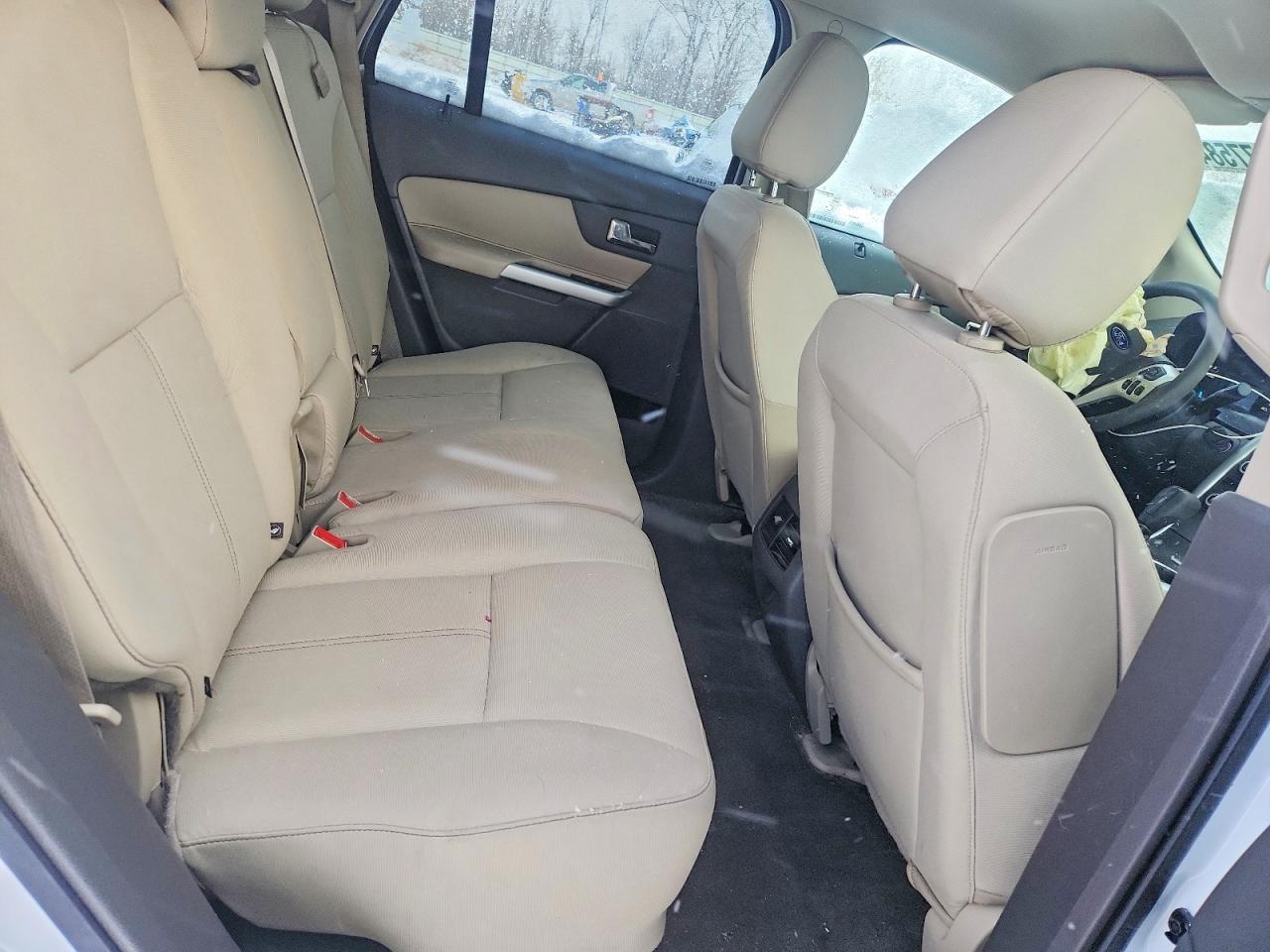 2014 Ford Edge Se White vin: 2FMDK4GCXEBB24040