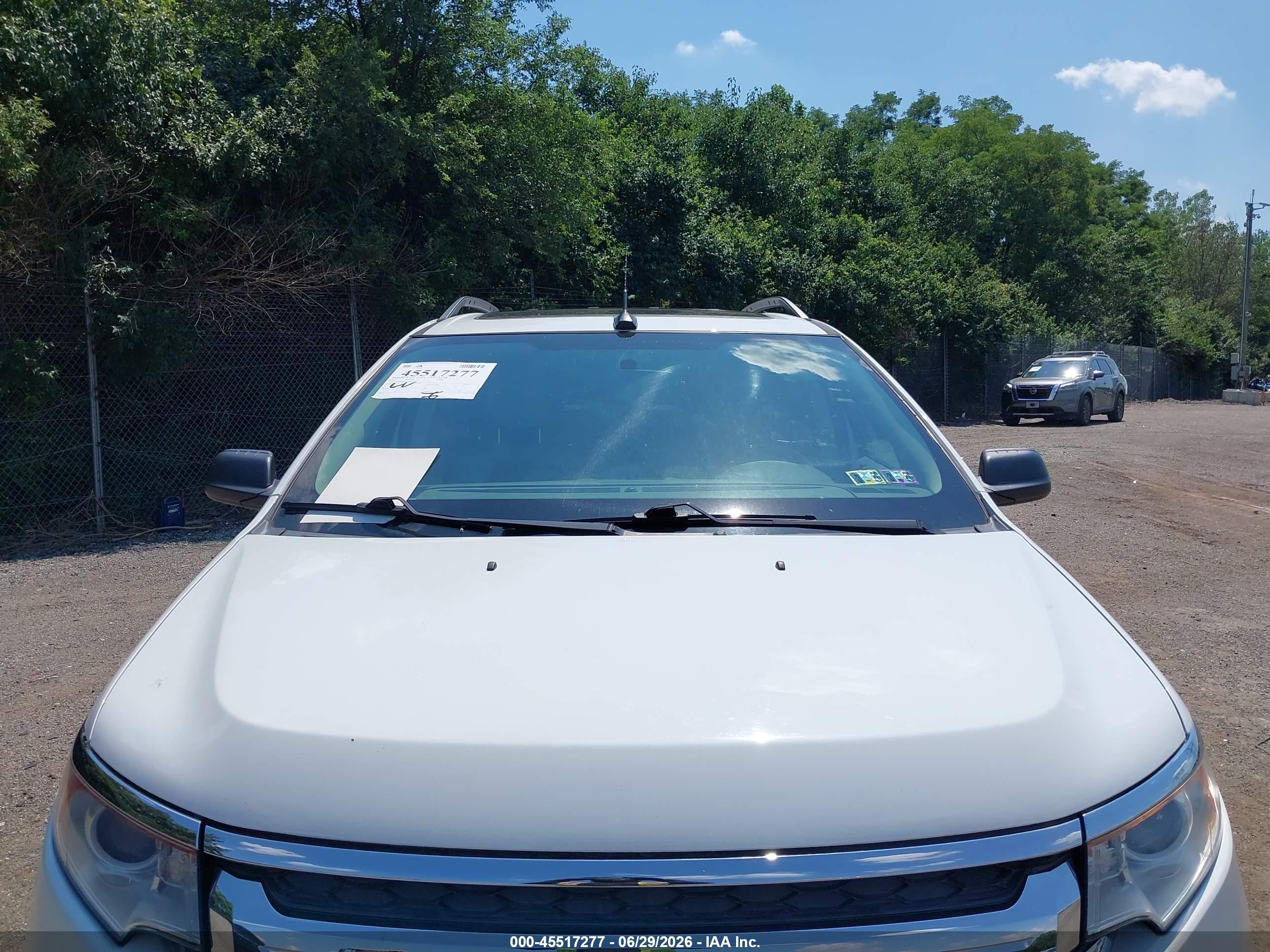 2014 Ford Edge Se White vin: 2FMDK4GCXEBB43994