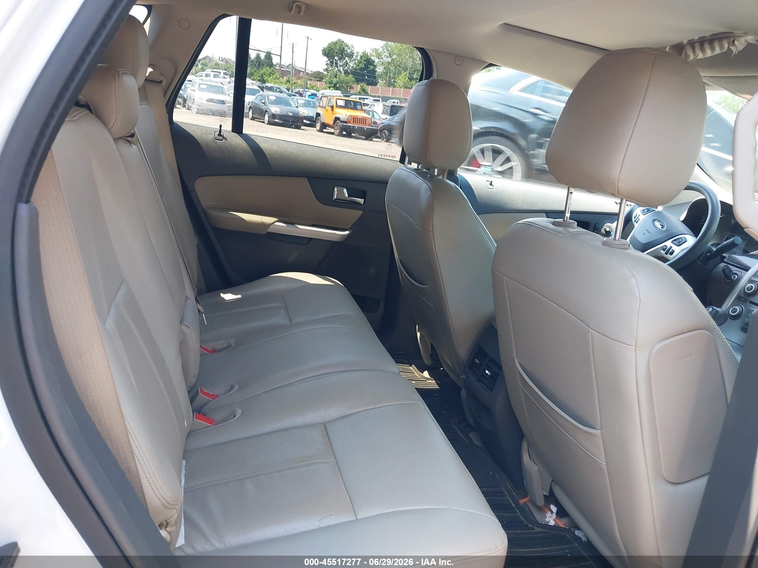 2014 Ford Edge Se White vin: 2FMDK4GCXEBB43994