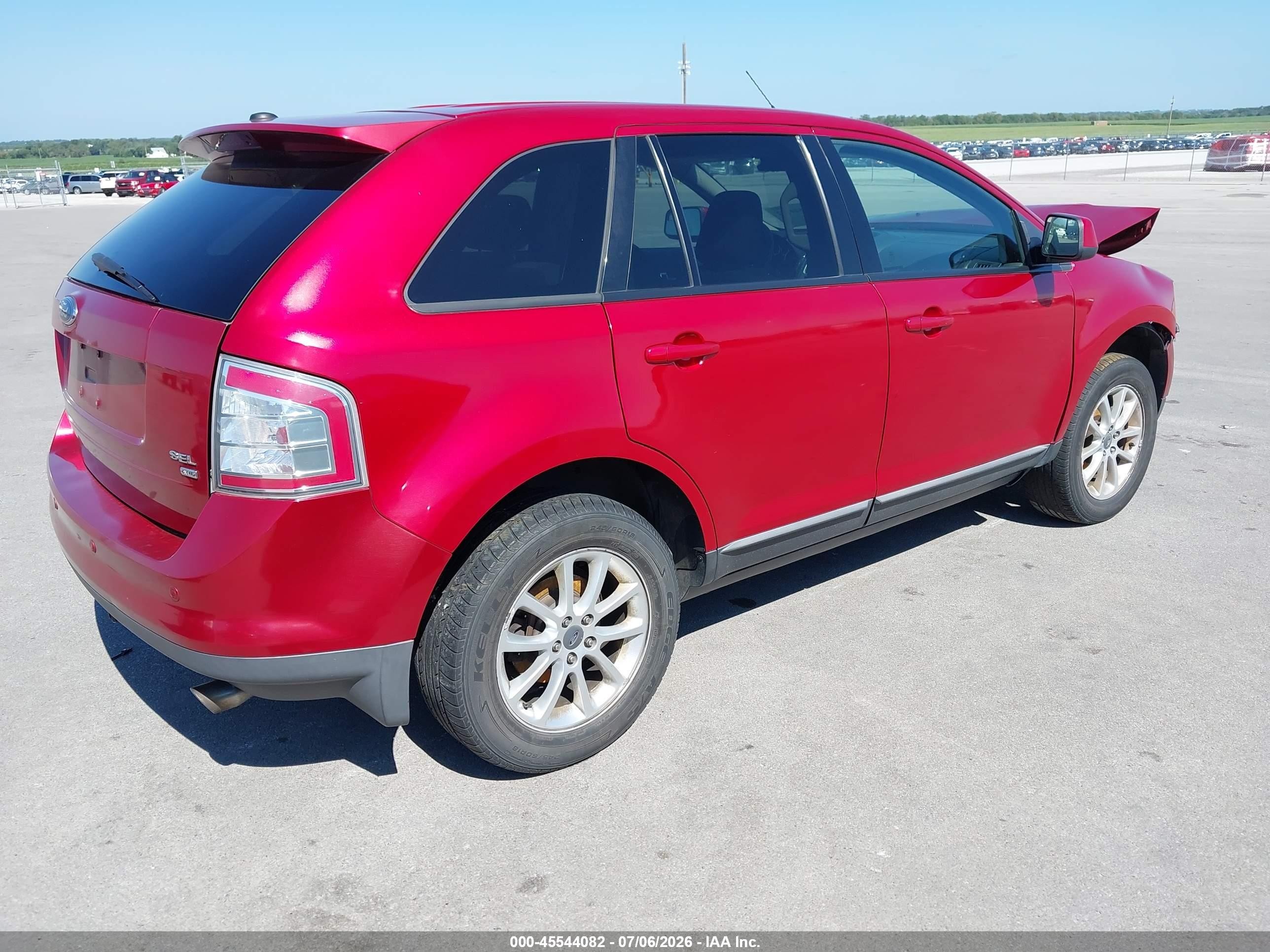 2010 Ford Edge Sel Red vin: 2FMDK4JC0ABA65082