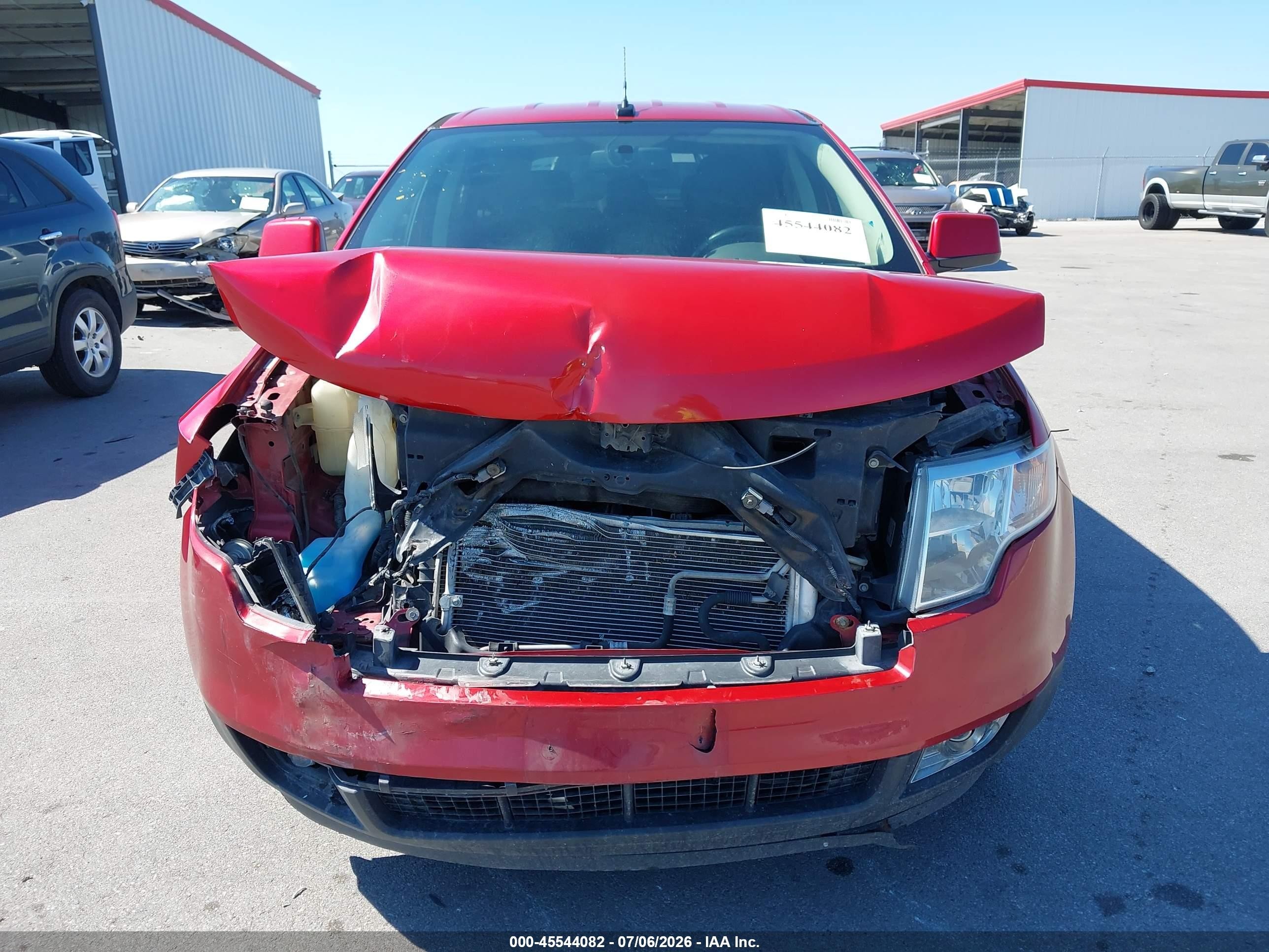 2010 Ford Edge Sel Red vin: 2FMDK4JC0ABA65082