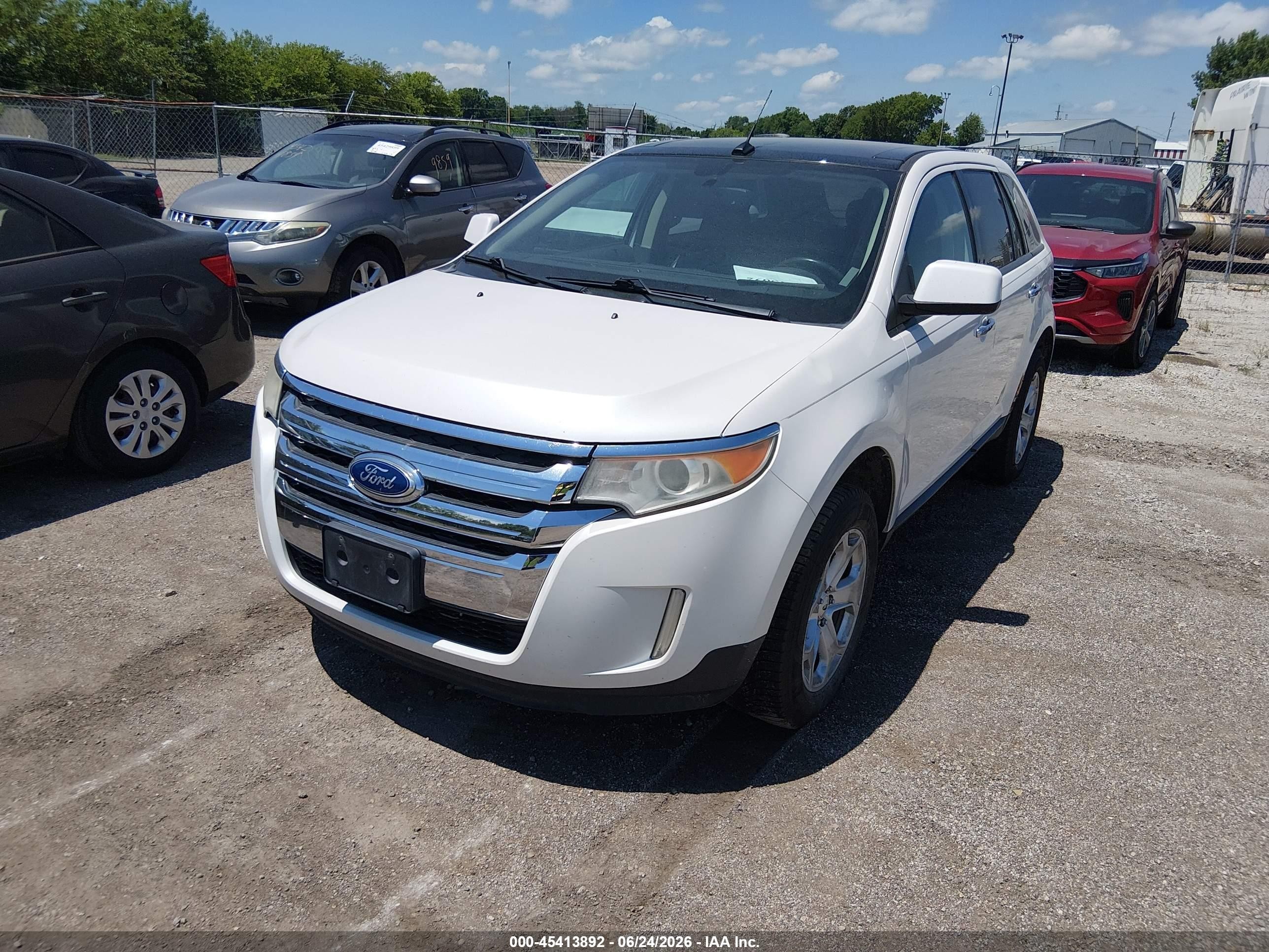2011 Ford Edge Sel White vin: 2FMDK4JC0BBA38238