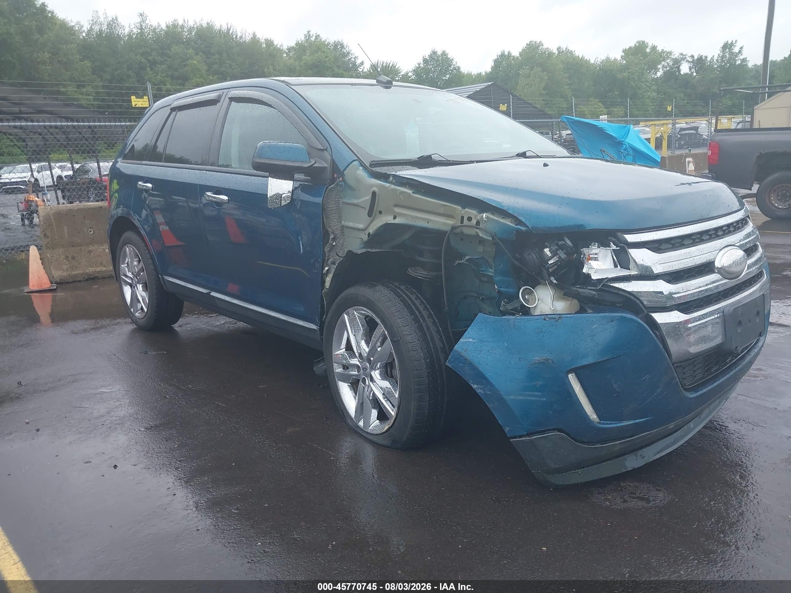 2011 Ford Edge Sel Blue vin: 2FMDK4JC0BBB42552