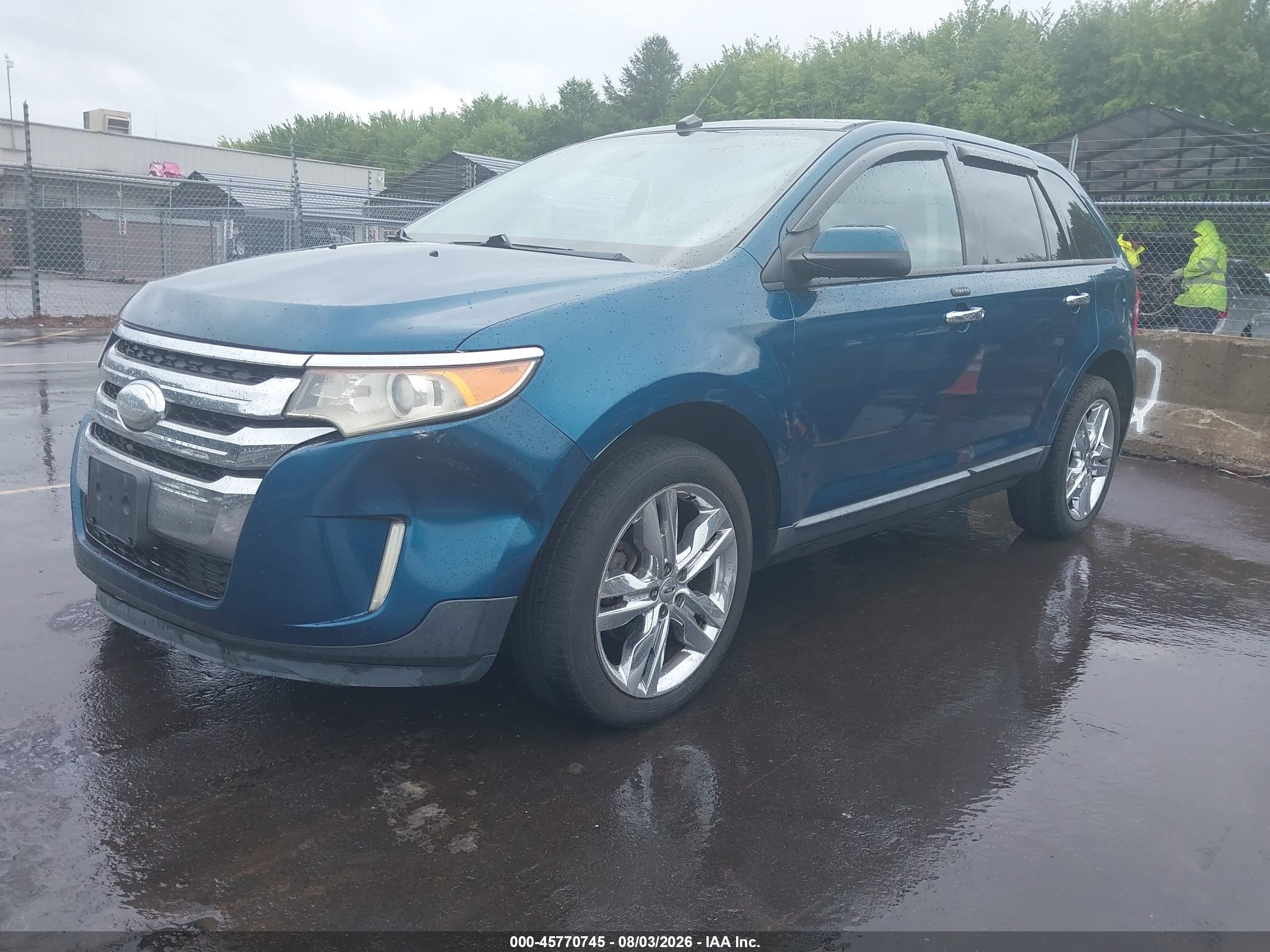 2011 Ford Edge Sel Blue vin: 2FMDK4JC0BBB42552