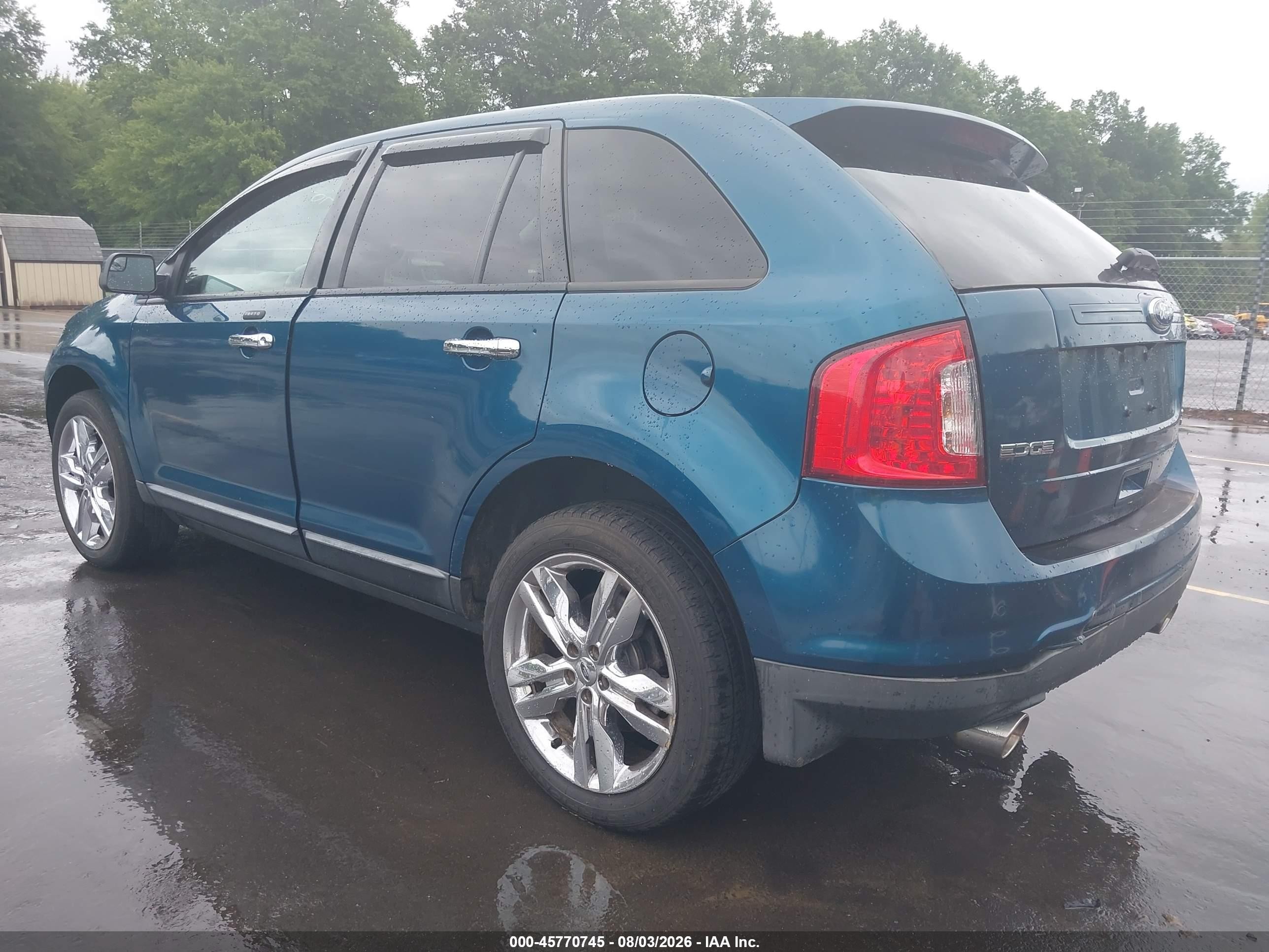 2011 Ford Edge Sel Blue vin: 2FMDK4JC0BBB42552