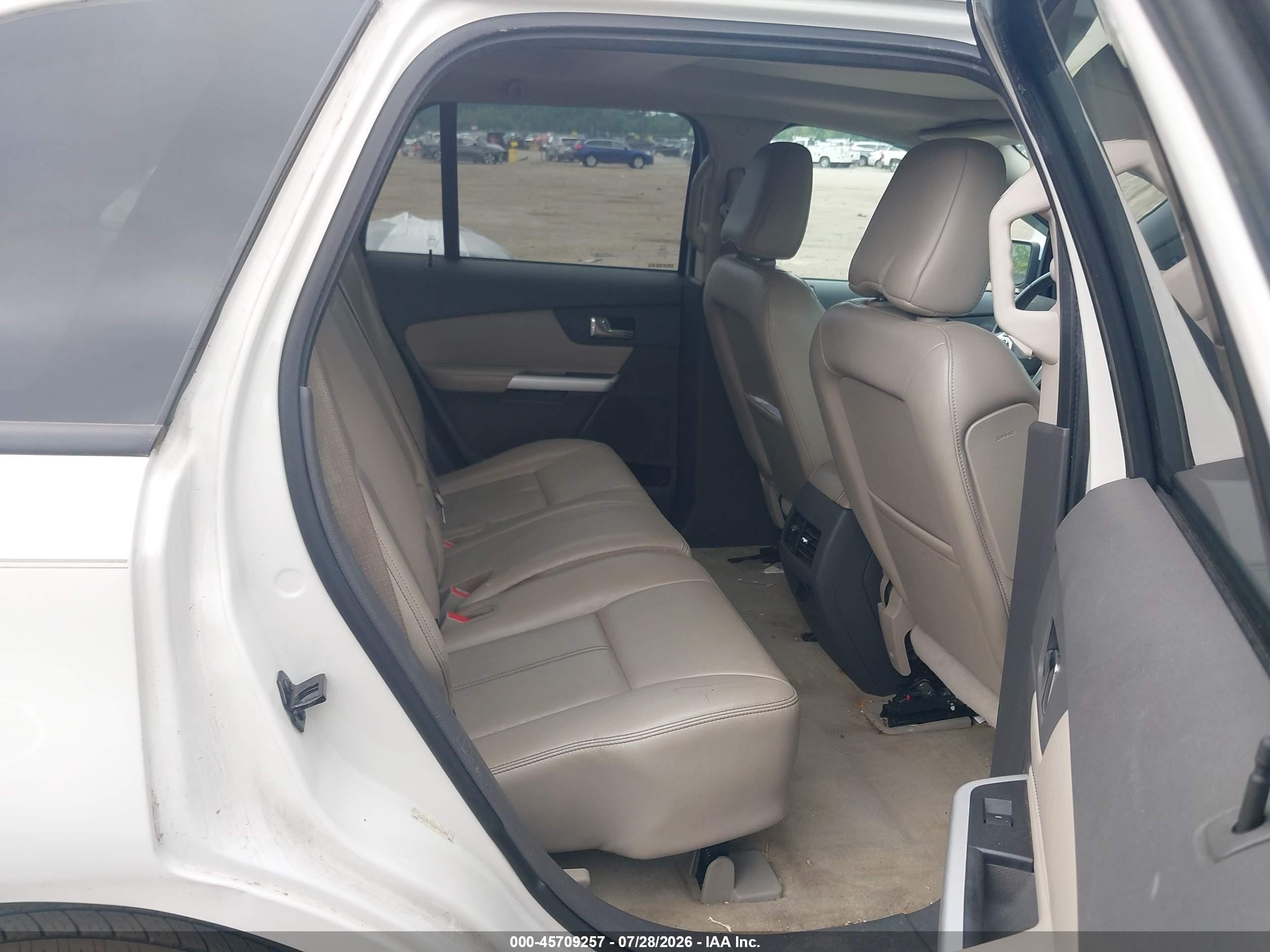 2012 Ford Edge Sel White vin: 2FMDK4JC0CBA00896
