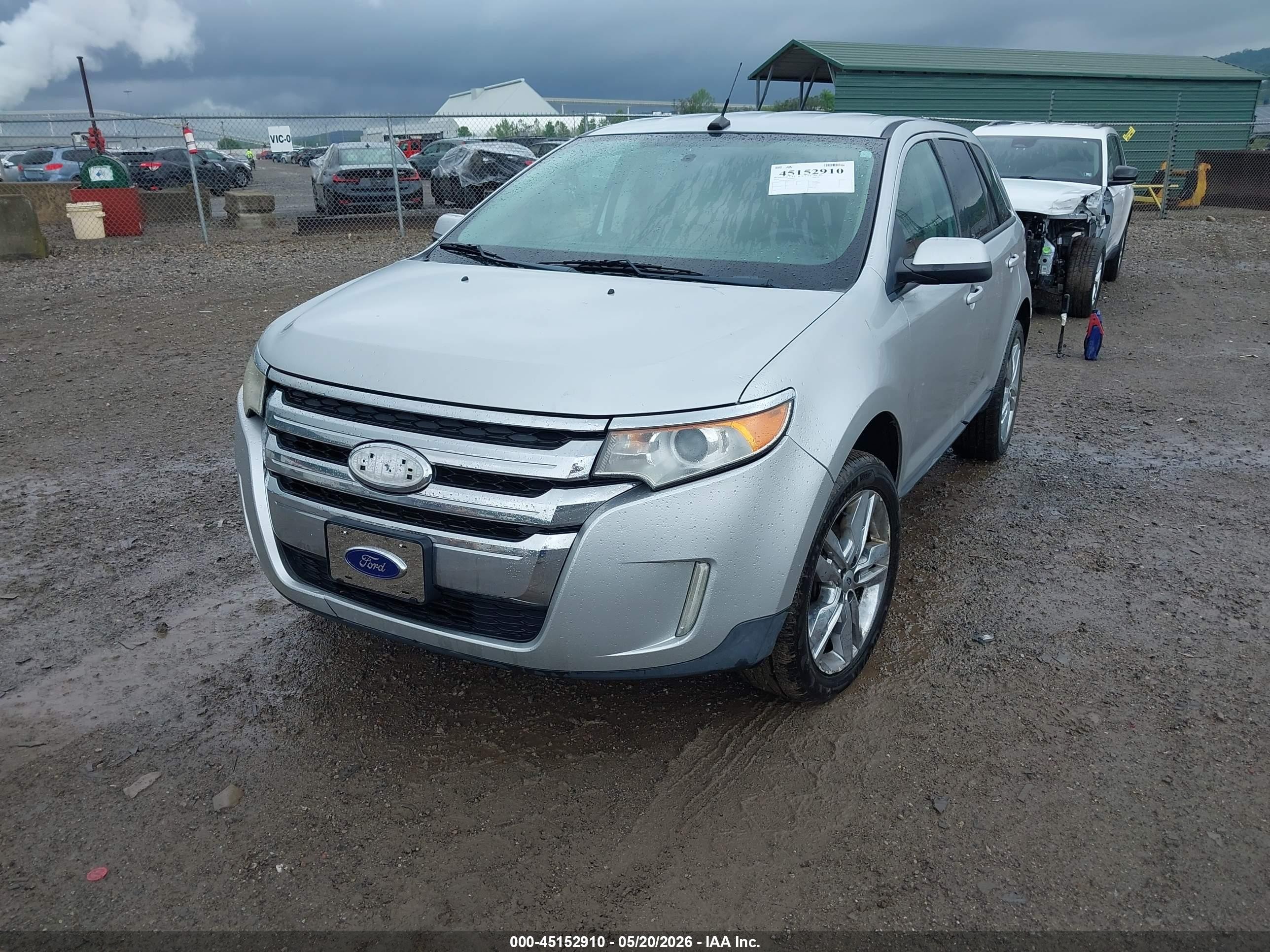 2012 Ford Edge Sel Silver vin: 2FMDK4JC0CBA06407